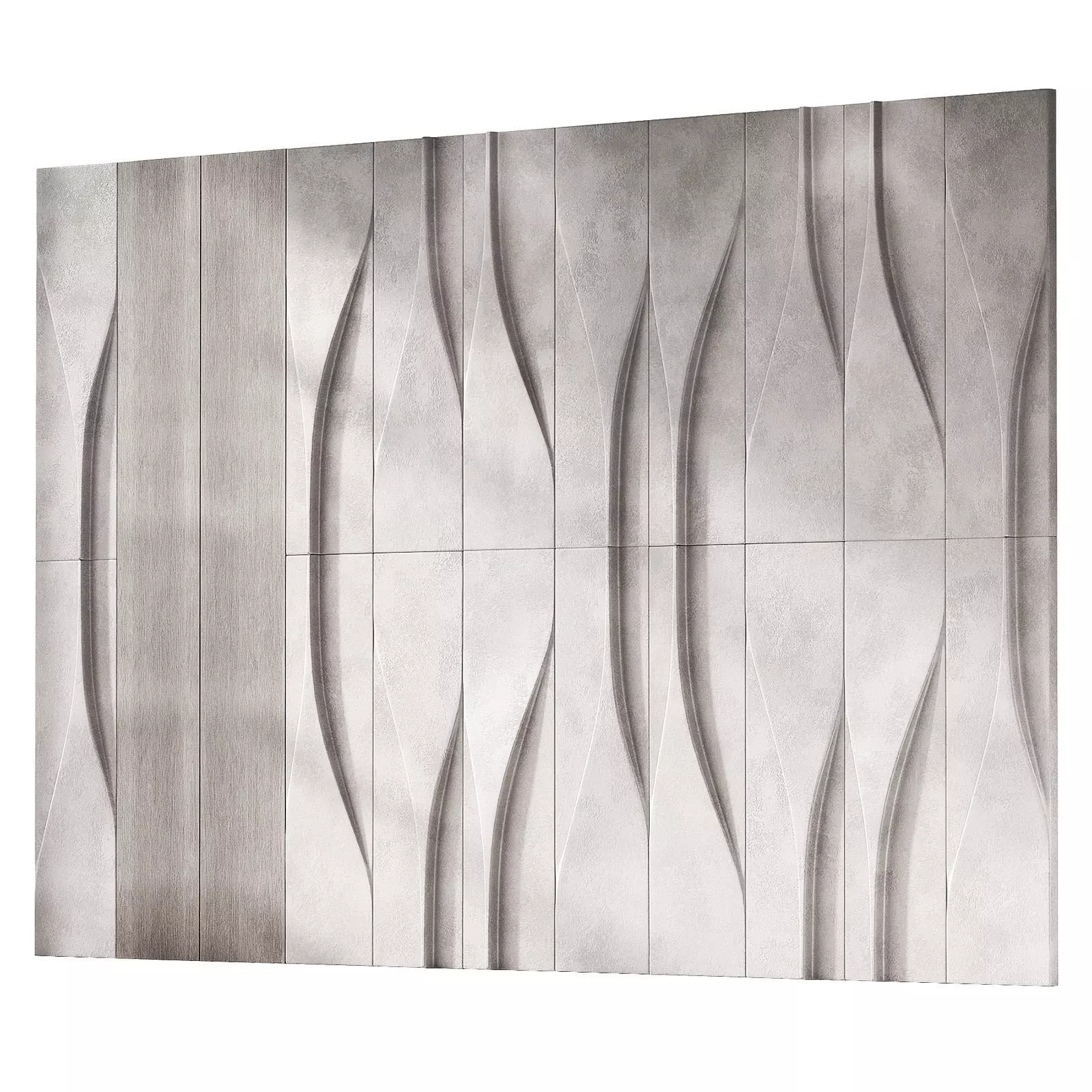 Wall decorative composition Modern panelling 2 3D model_0