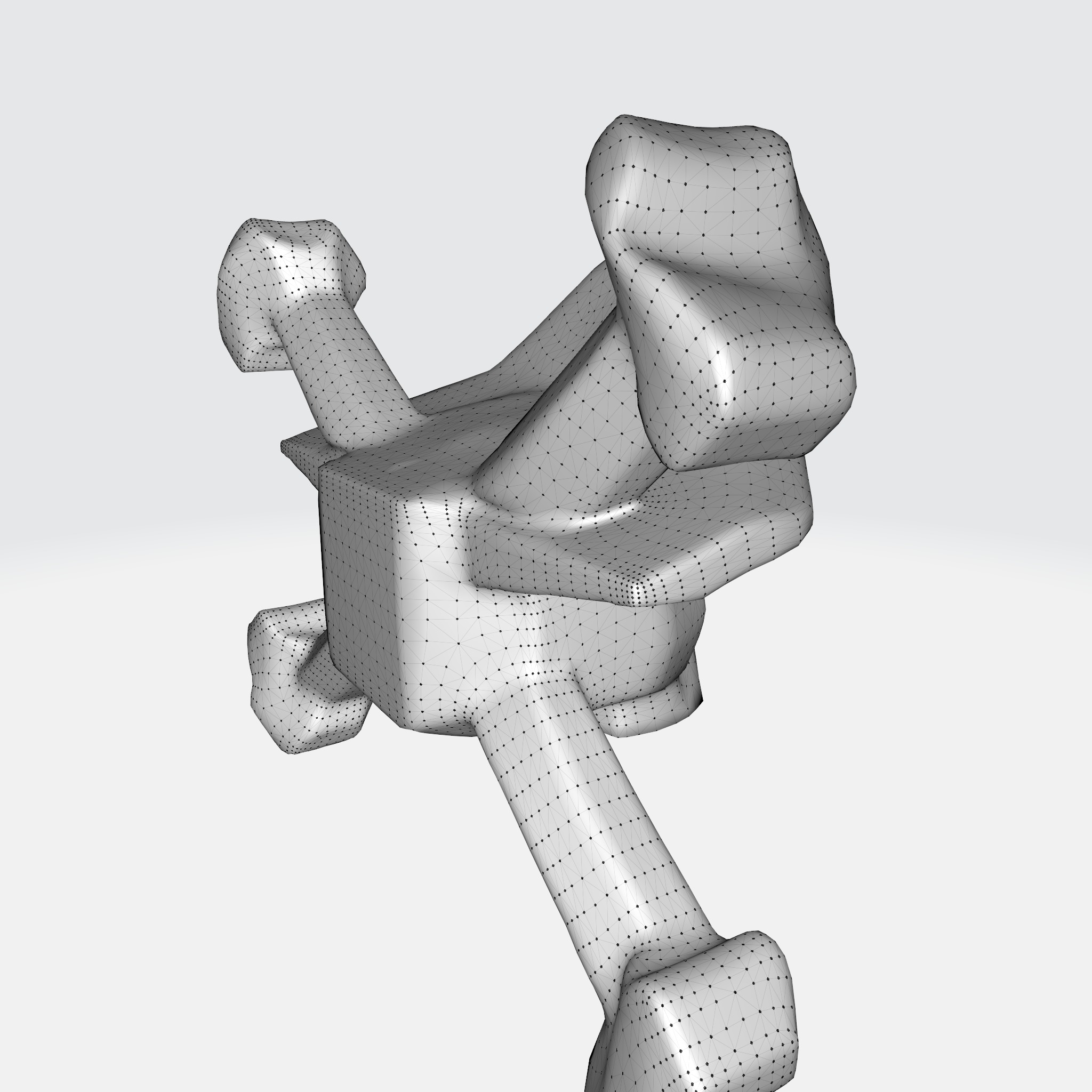 Pirate skull with crossbones 3D model_9