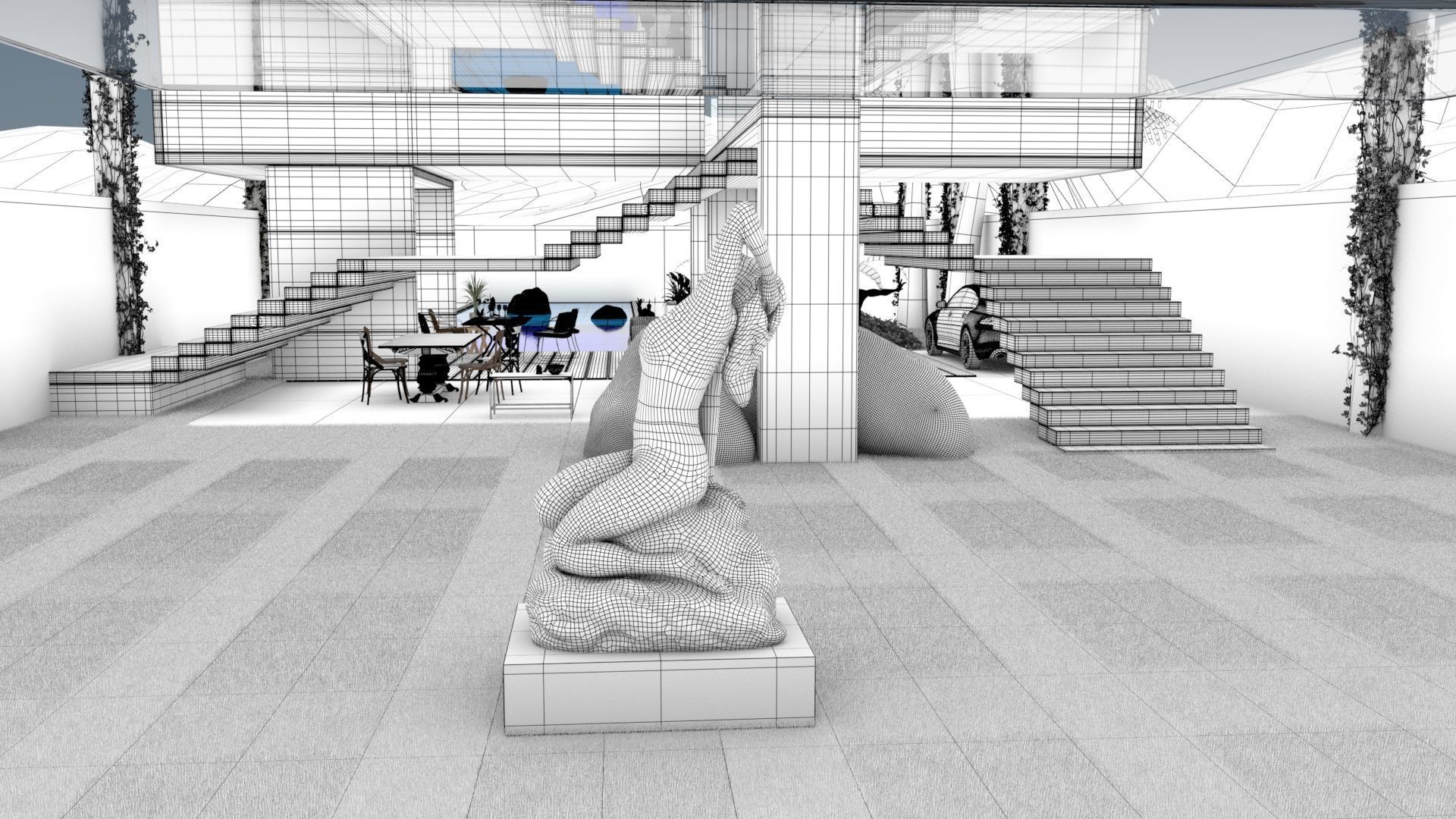 laos Brazilian Style Arch 3D model_14