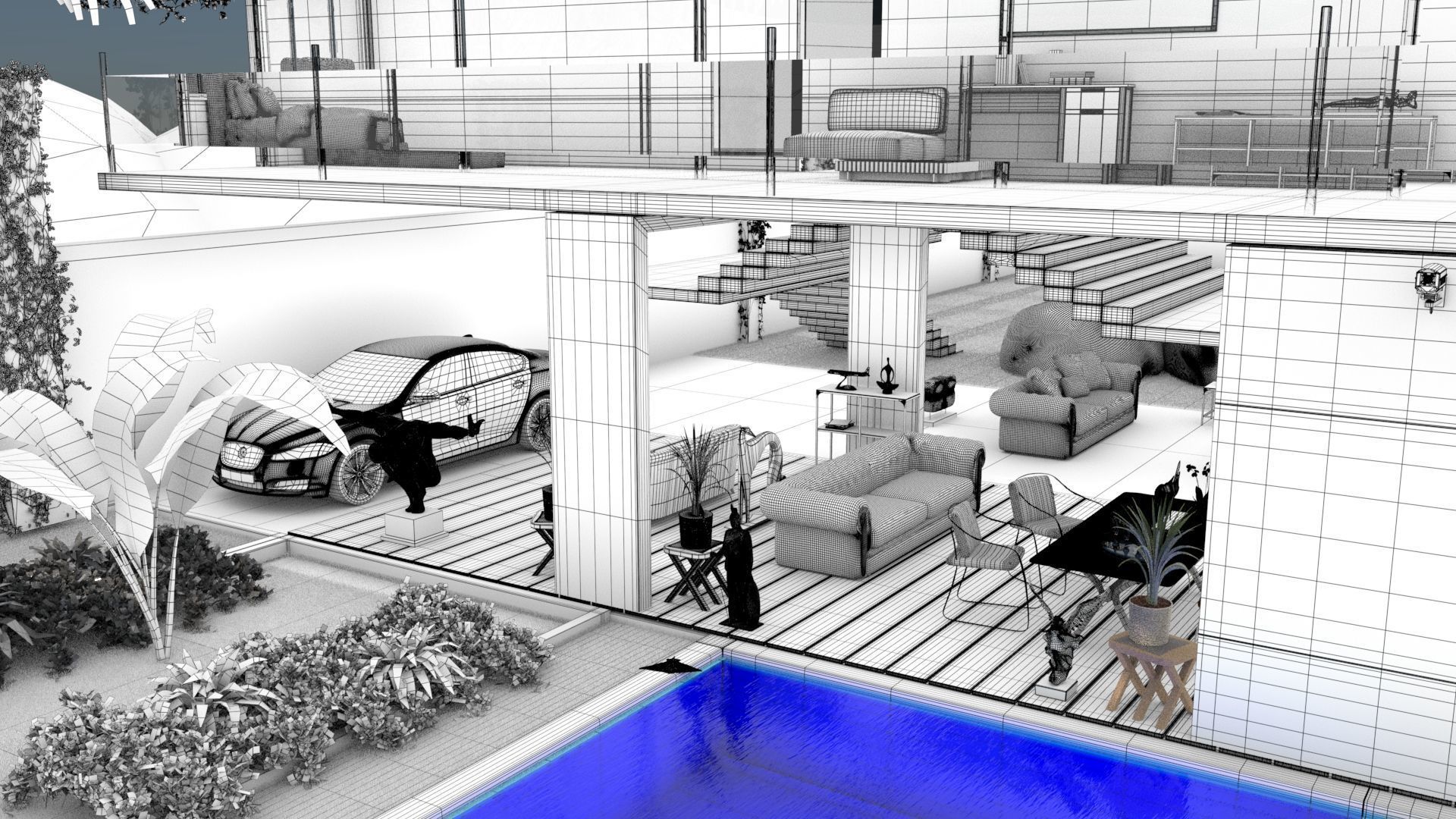 laos Brazilian Style Arch 3D model_13