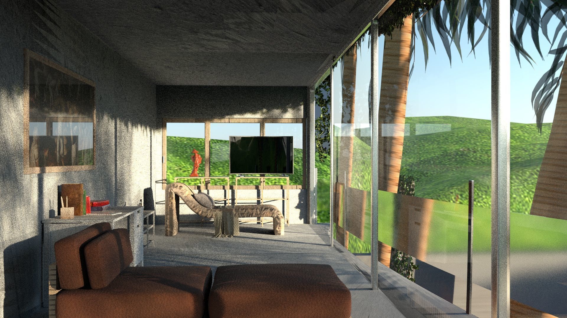 laos Brazilian Style Arch 3D model_1