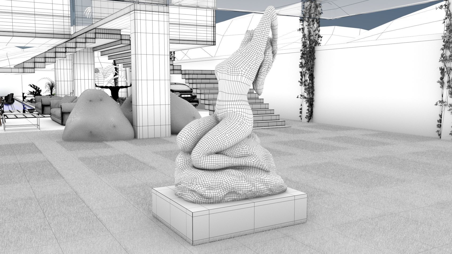 laos Brazilian Style Arch 3D model_11