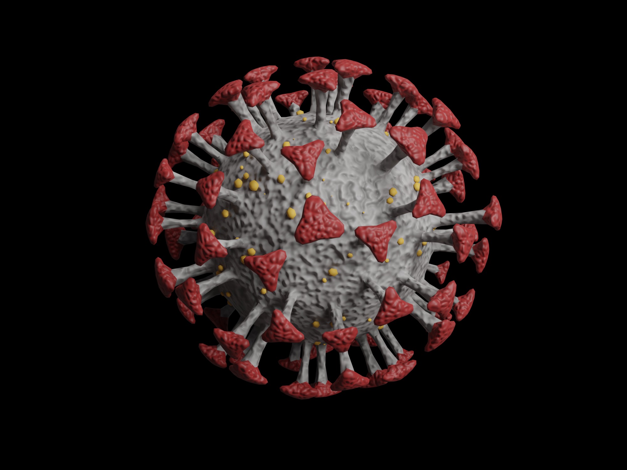 Collection of viruses and cells Low-poly 3D model_1