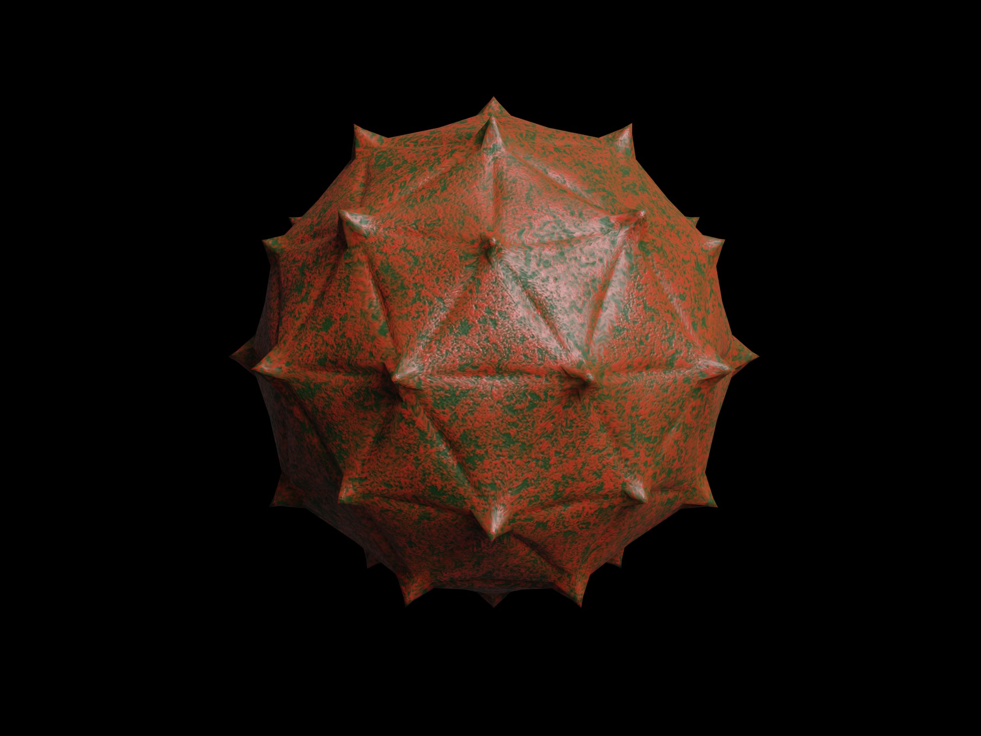 Collection of viruses and cells Low-poly 3D model_4