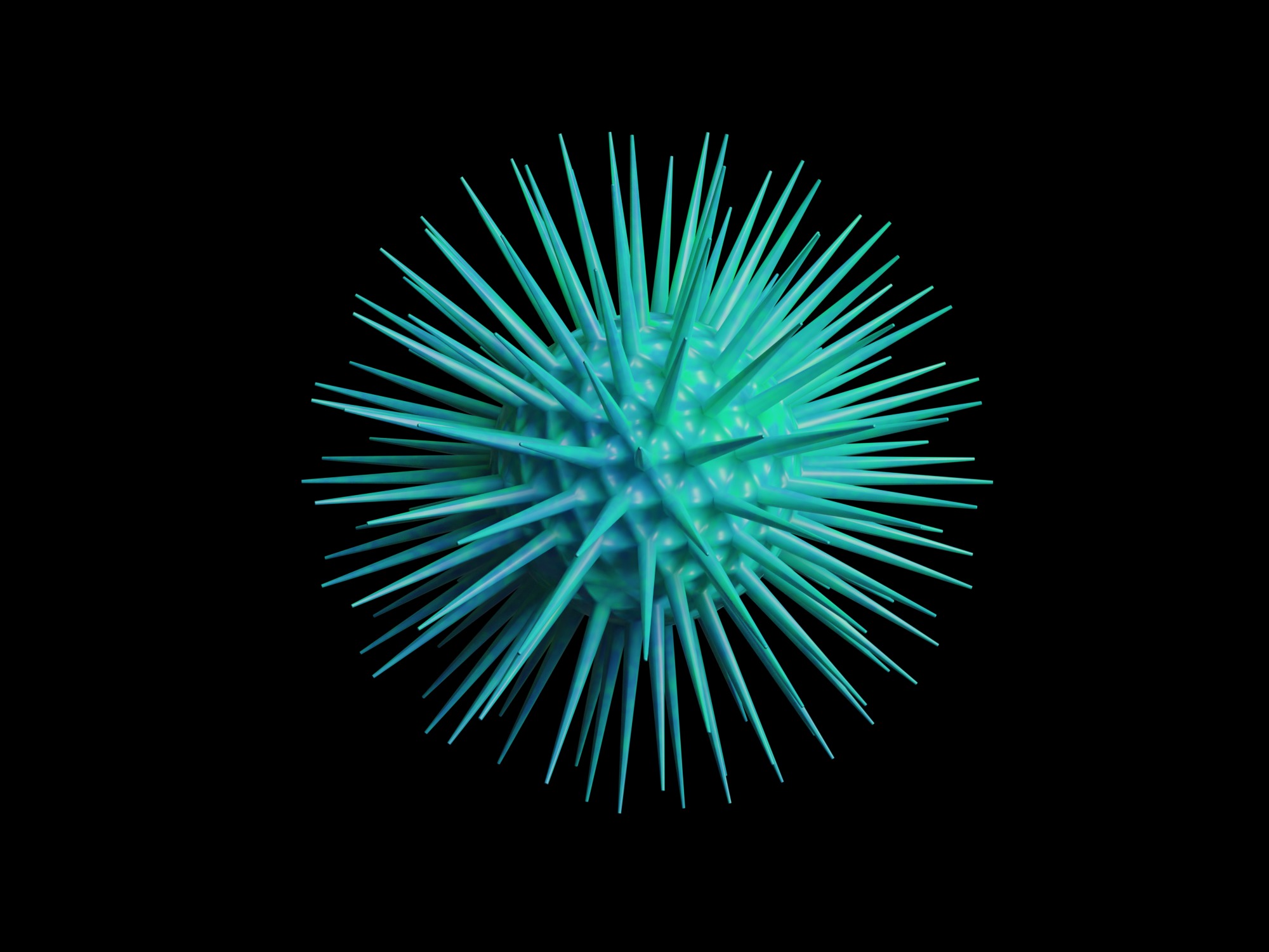 Collection of viruses and cells Low-poly 3D model_3