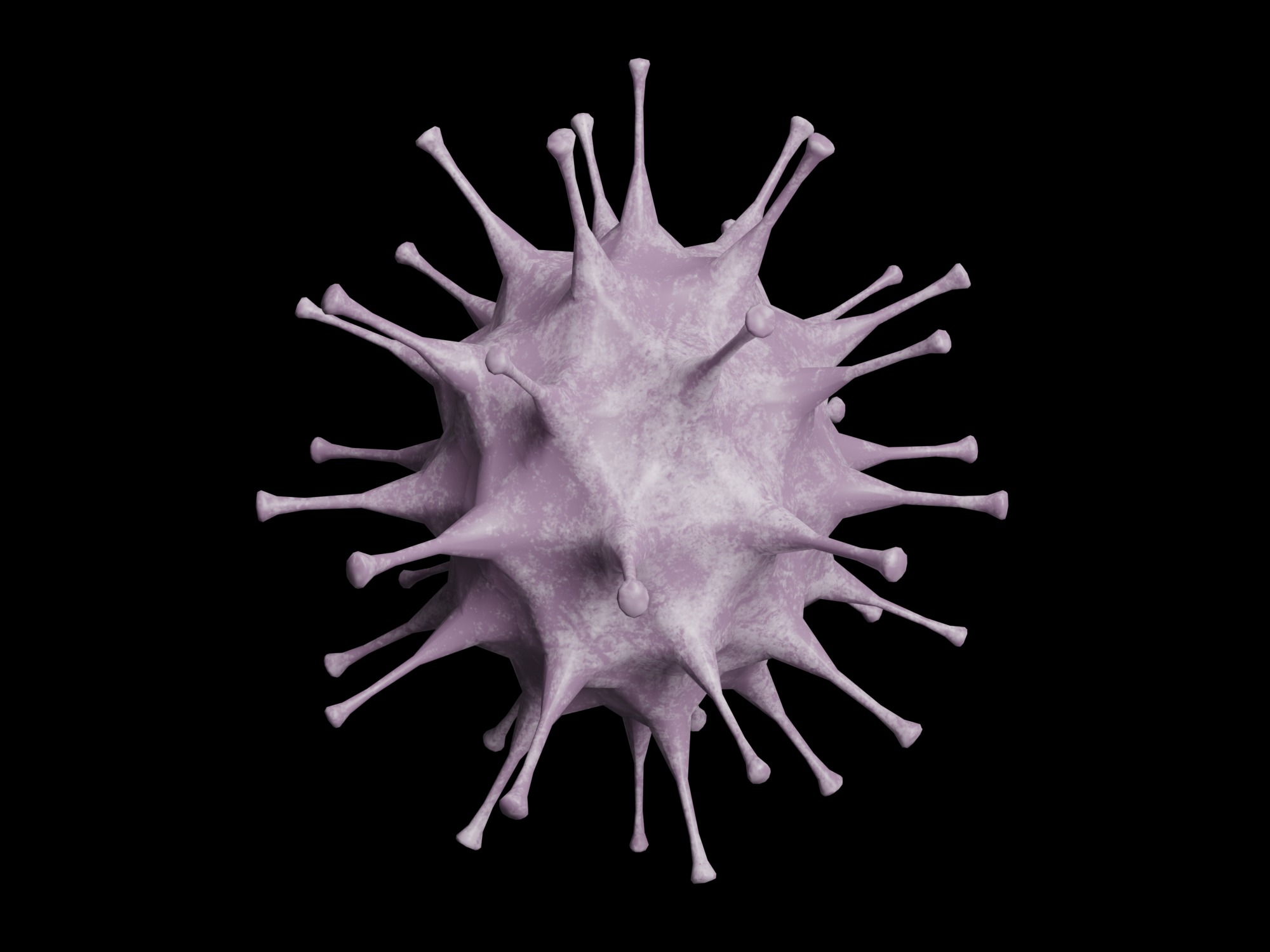 Collection of viruses and cells Low-poly 3D model_5