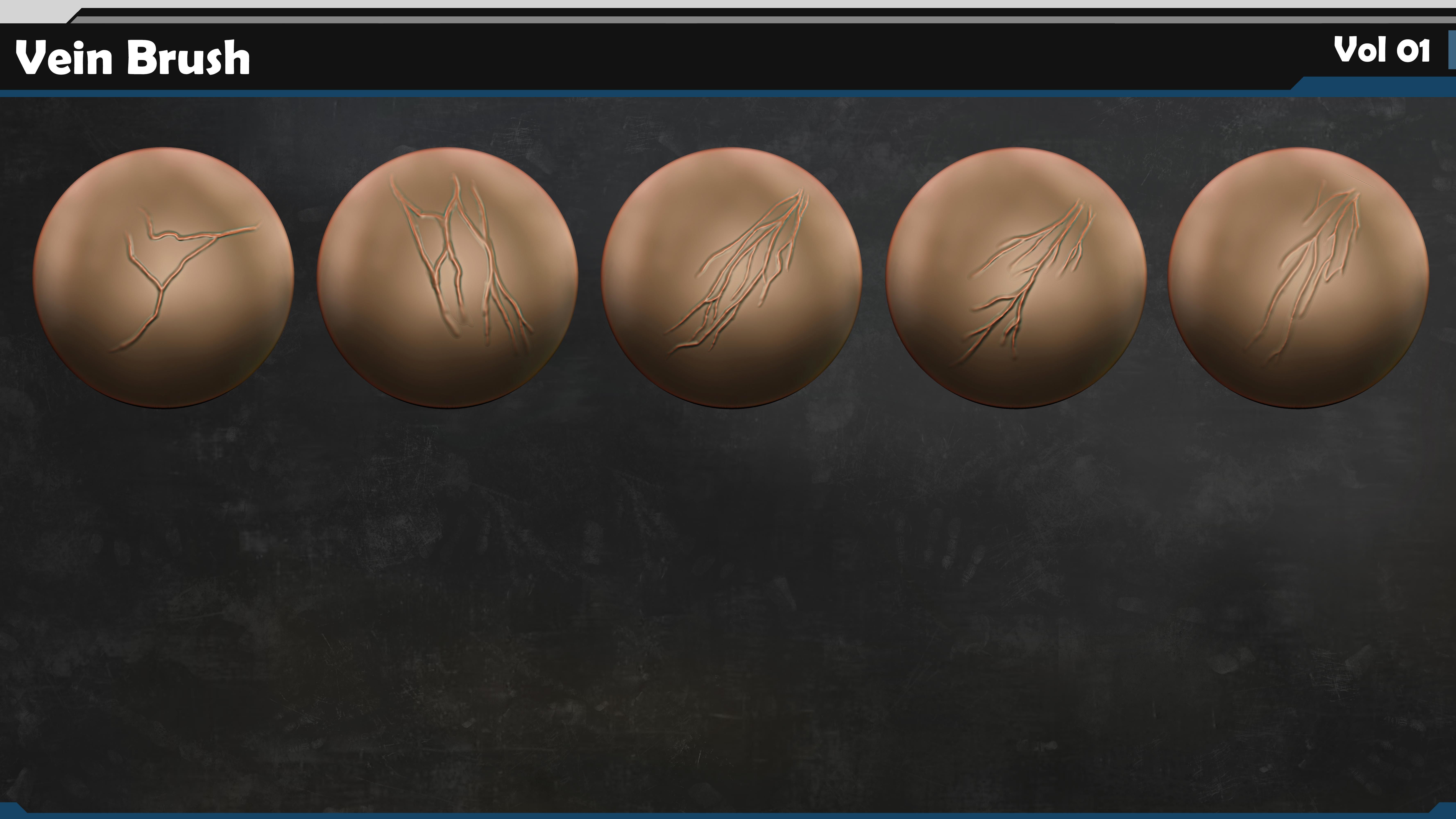Vein VDM Brush Vol 01 3D model_3