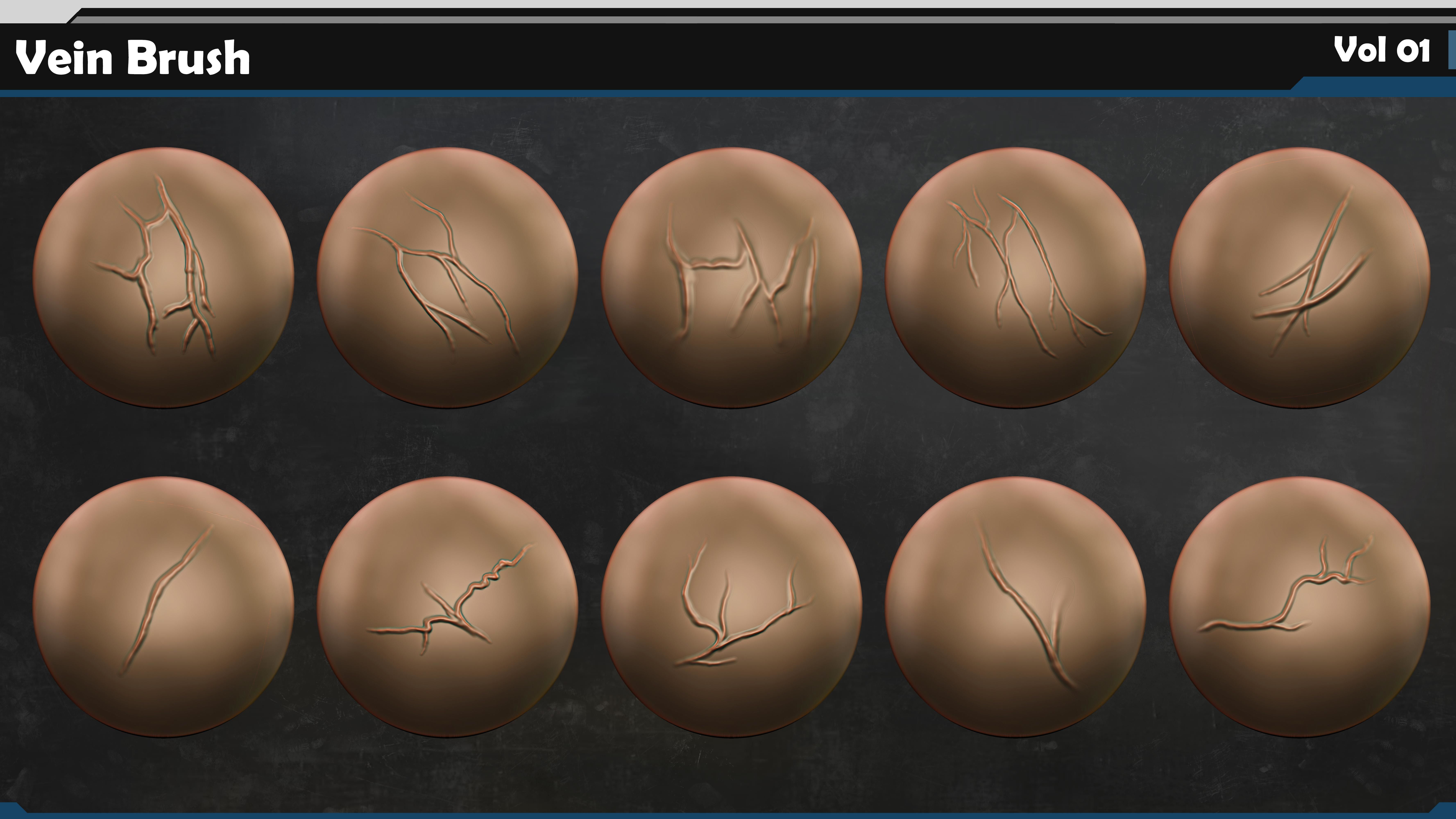 Vein VDM Brush Vol 01 3D model_2