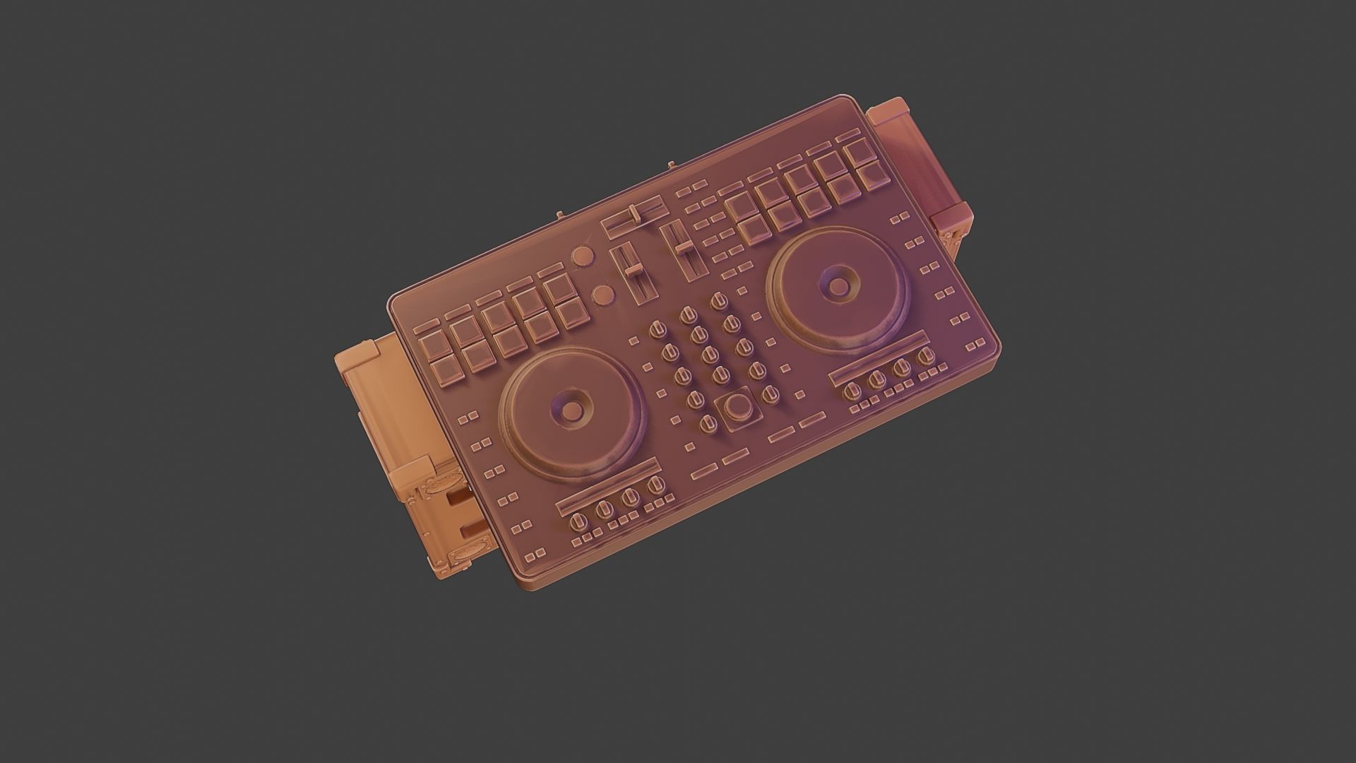 Speakers and mixing Desk for DJ 3D print model_16