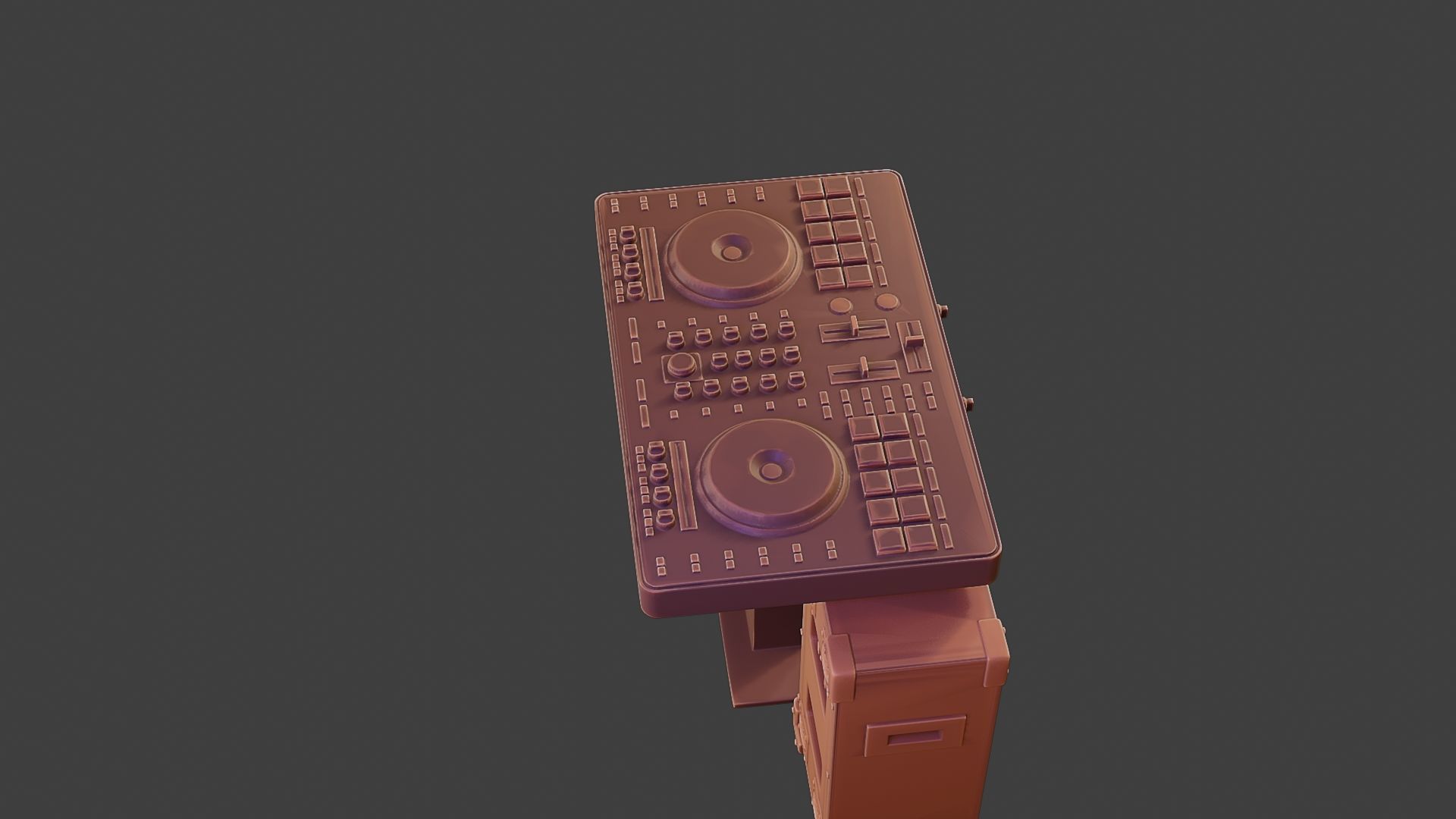 Speakers and mixing Desk for DJ 3D print model_23