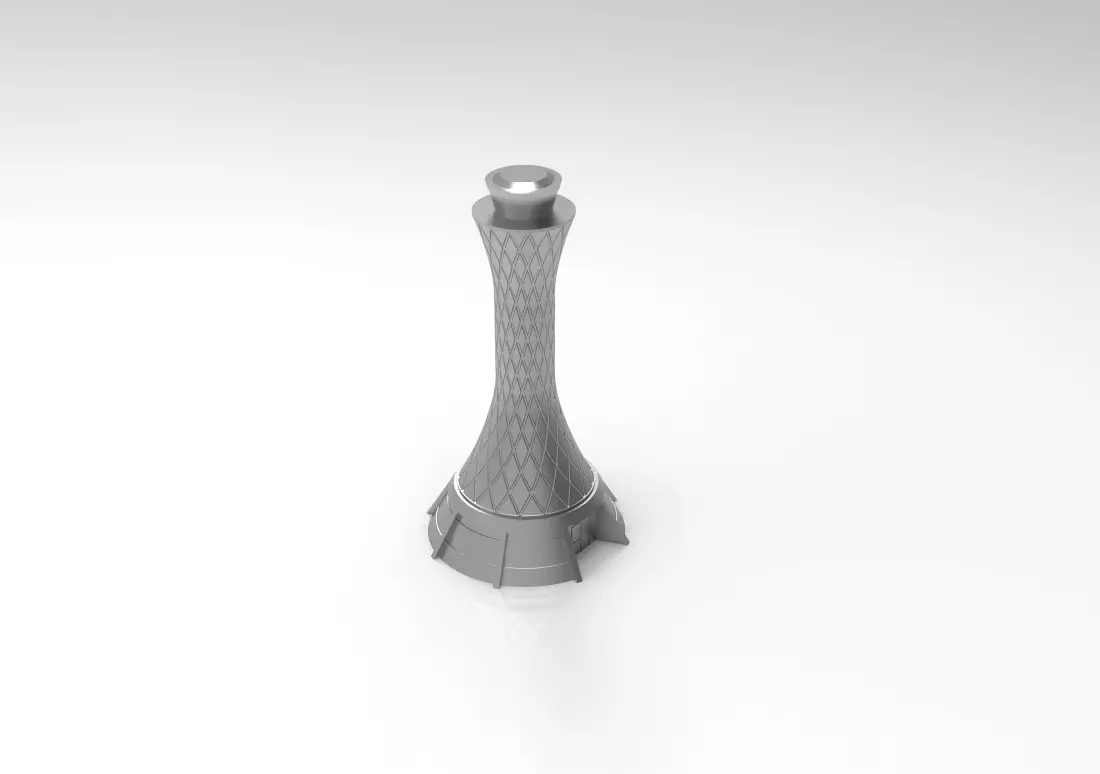 Edinburgh Tower - Airport ATC - 3d Printable file 3D print model_0
