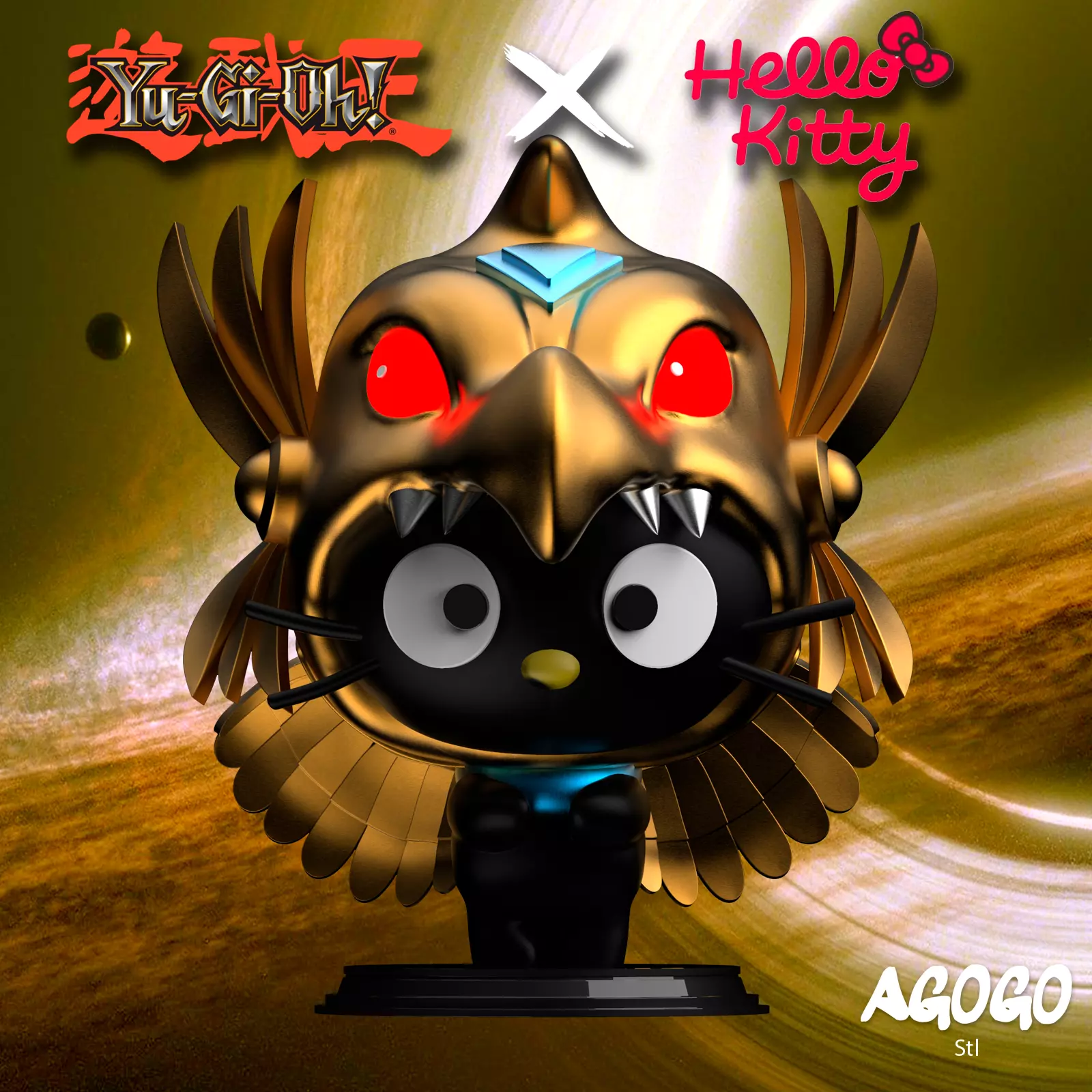 CHOCOCAT - WINGED DRAGON OF RA 3D print model_0