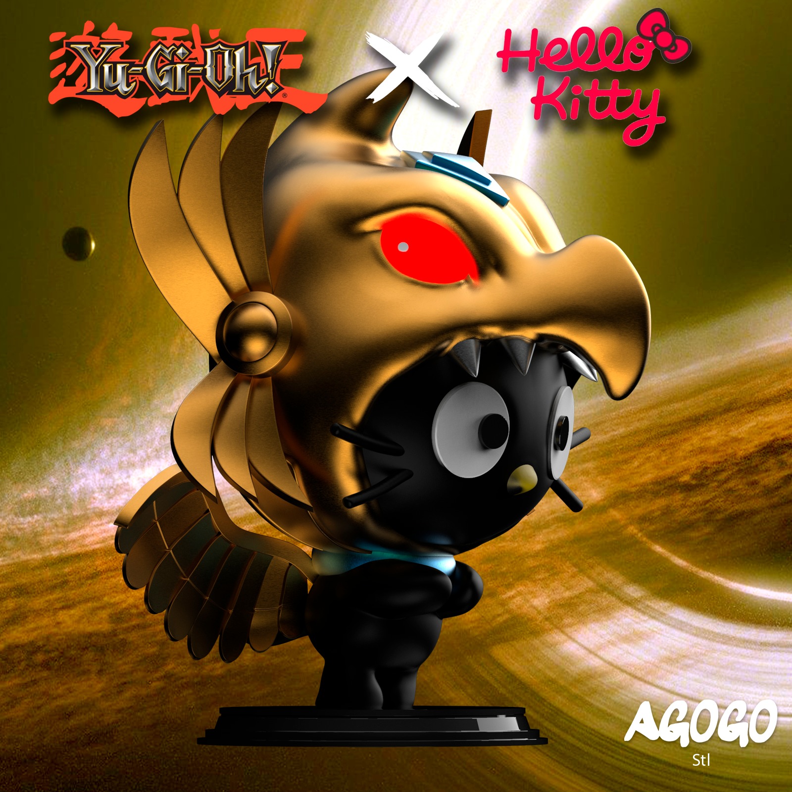 CHOCOCAT - WINGED DRAGON OF RA 3D print model_2