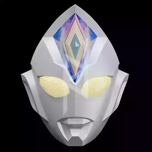 Ultraman Decker Flash Helmet 3D print model