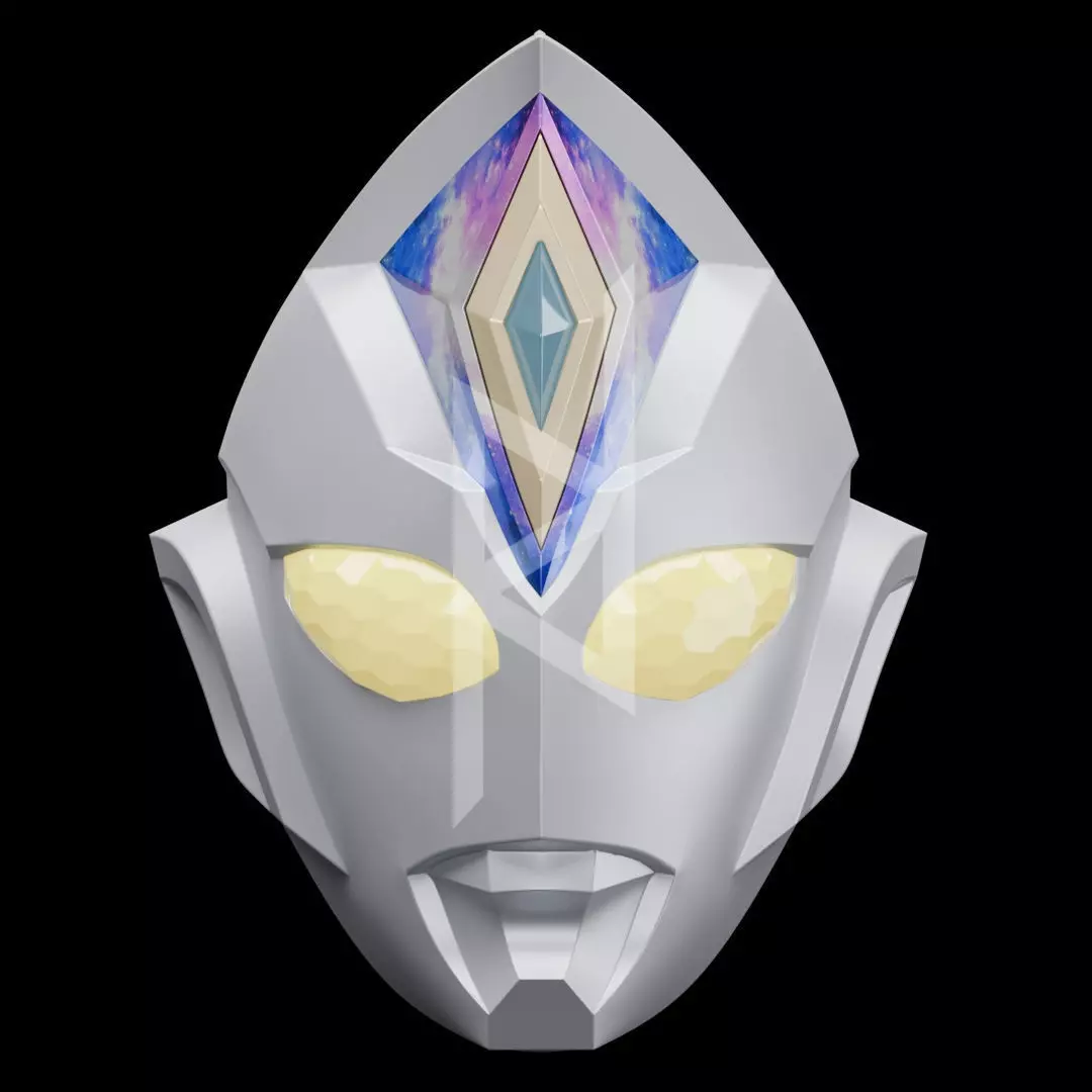 Ultraman Decker Flash Helmet 3D print model_0