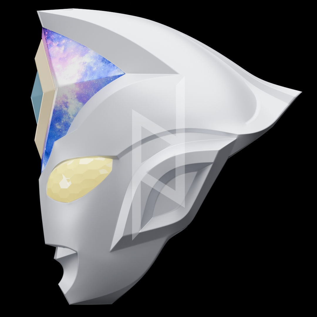 Ultraman Decker Flash Helmet 3D print model_2