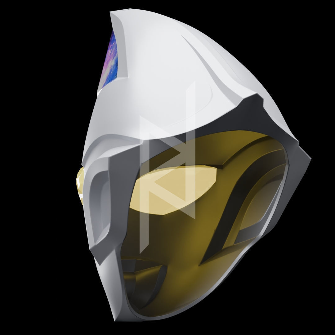 Ultraman Decker Flash Helmet 3D print model_3