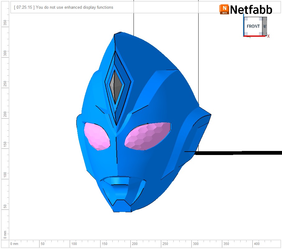 Ultraman Decker Flash Helmet 3D print model_6