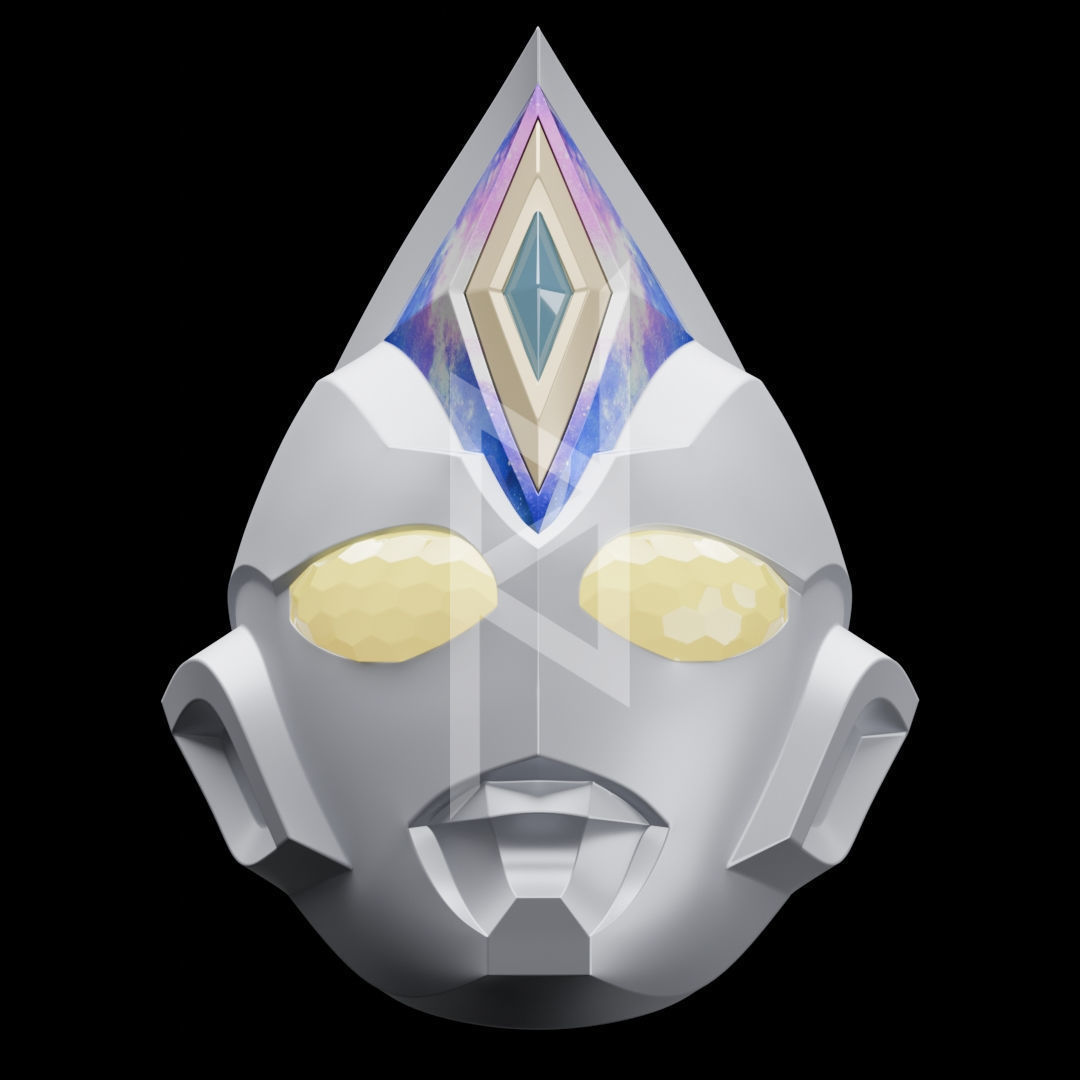 Ultraman Decker Flash Helmet 3D print model_4