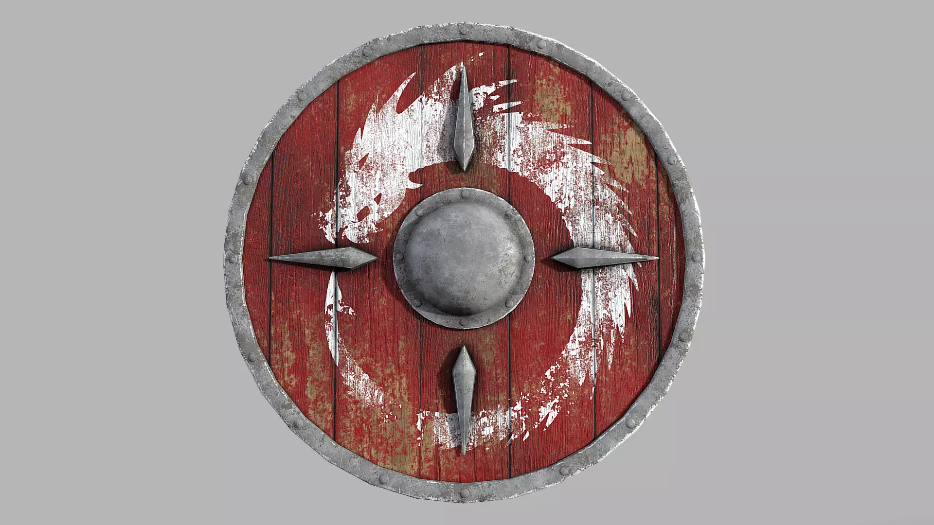 Viking shield Free low-poly 3D model