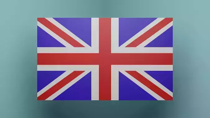 Uk Flag in 3d