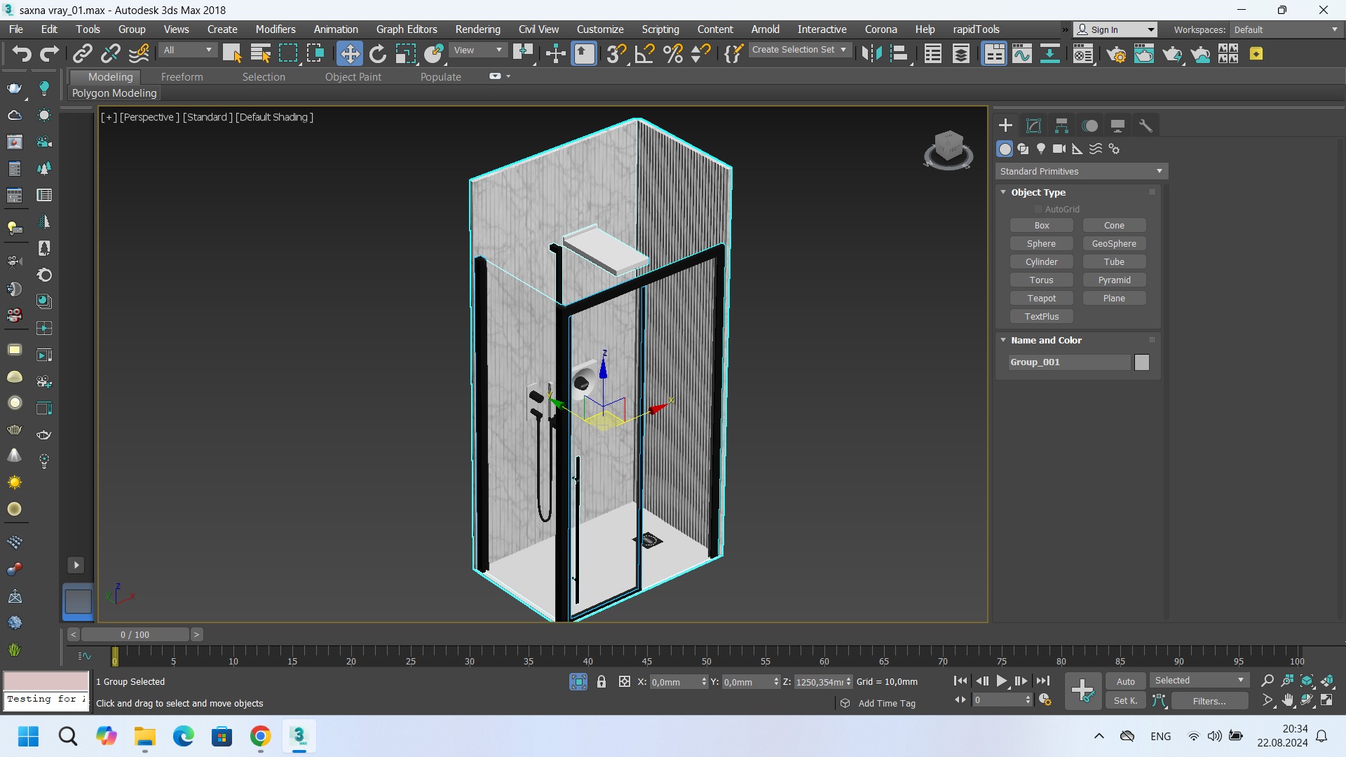 Shower cabin Jacuzzi XYZ 3D model_6