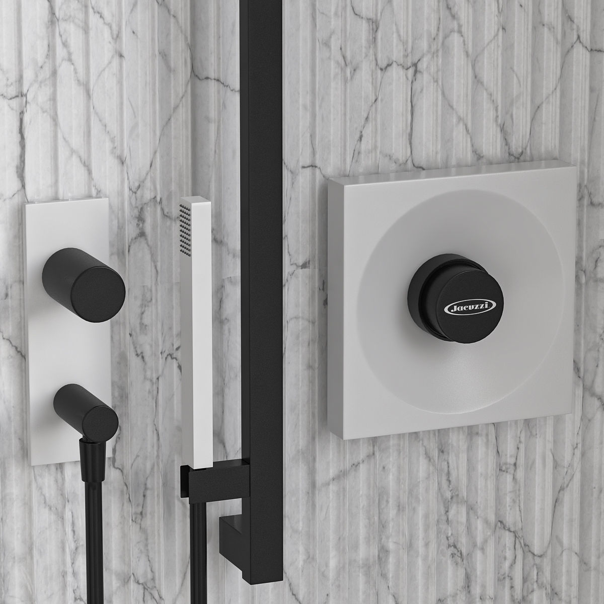 Shower cabin Jacuzzi XYZ 3D model_2