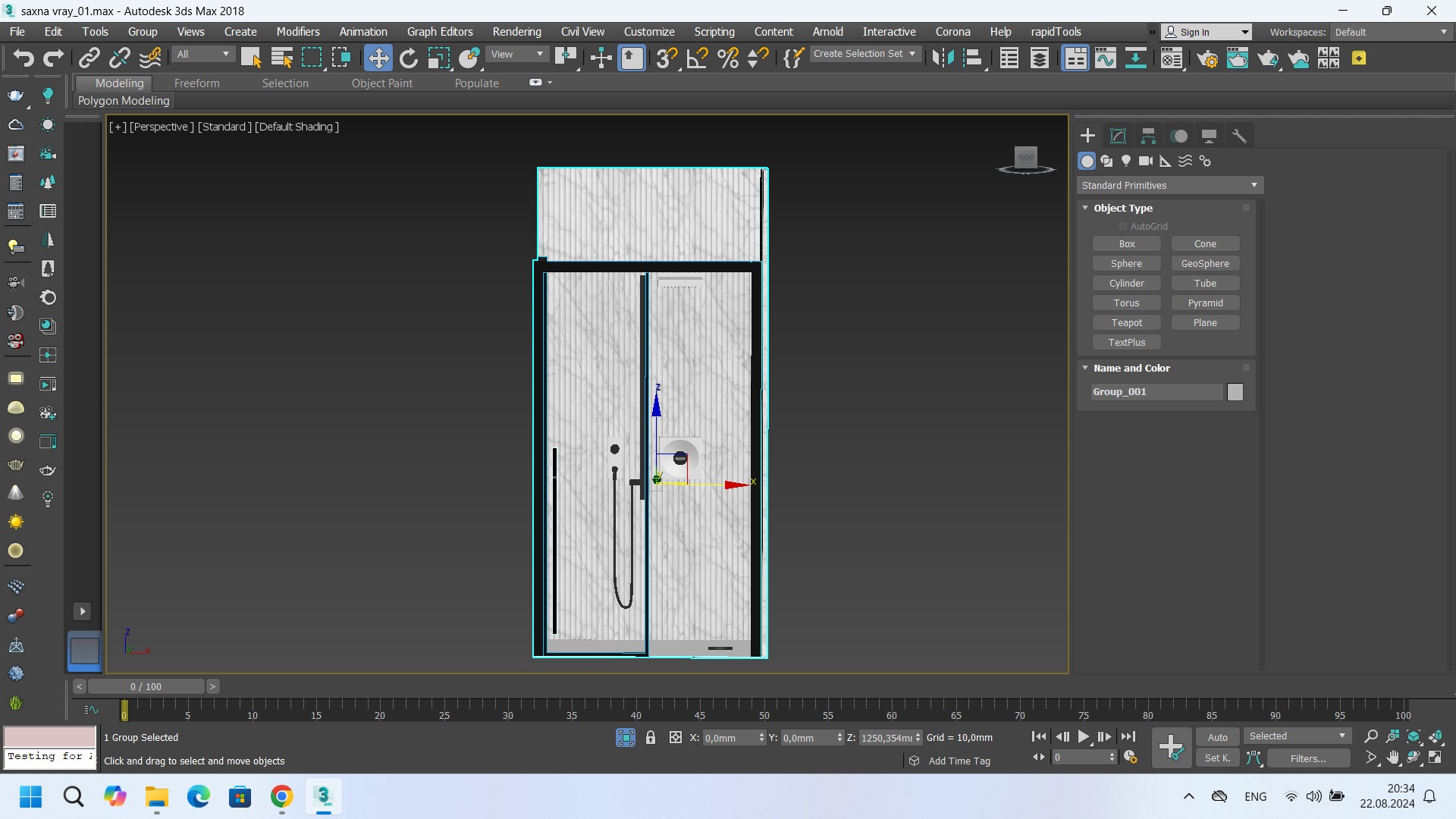 Shower cabin Jacuzzi XYZ 3D model_8