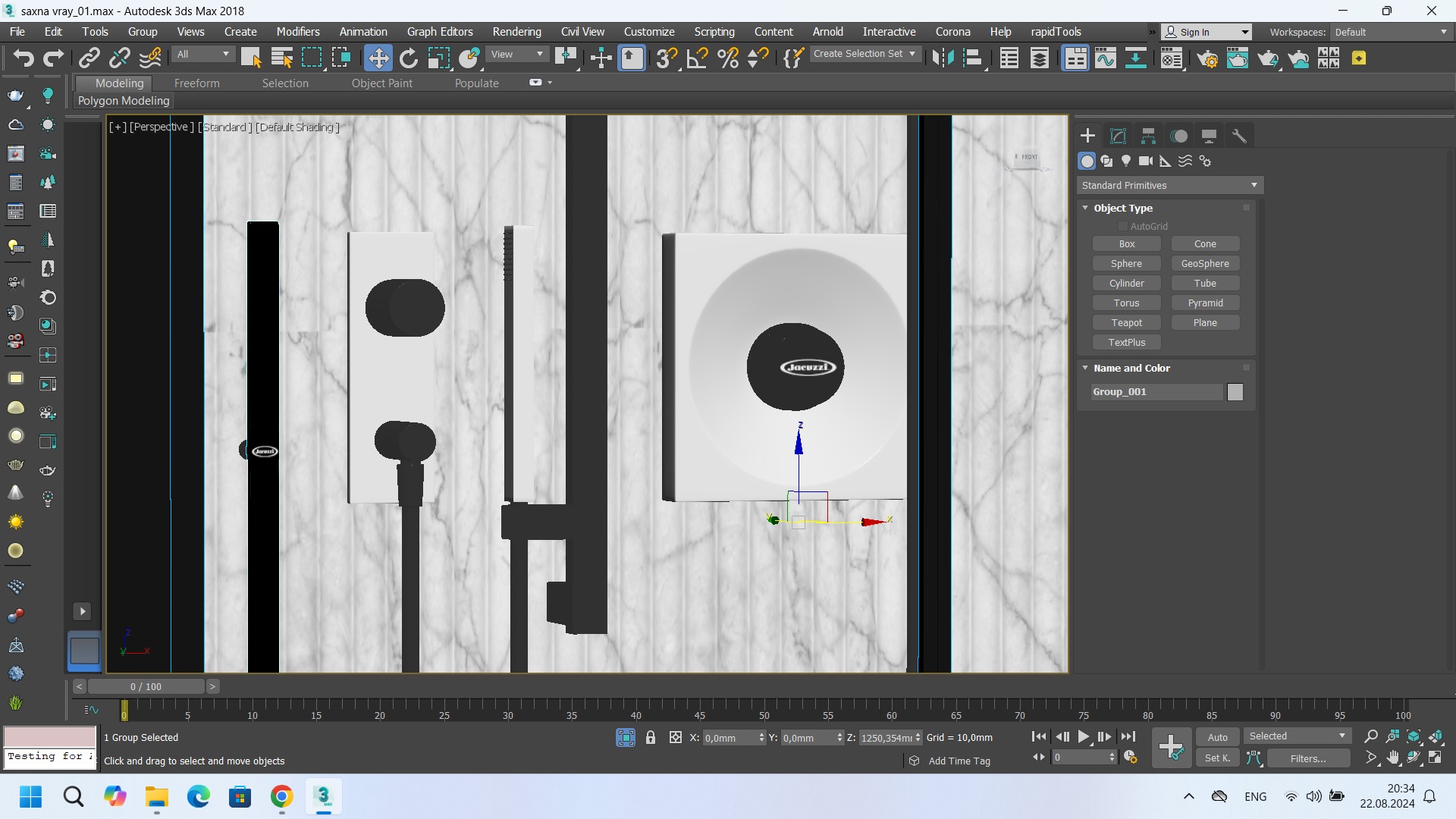 Shower cabin Jacuzzi XYZ 3D model_10