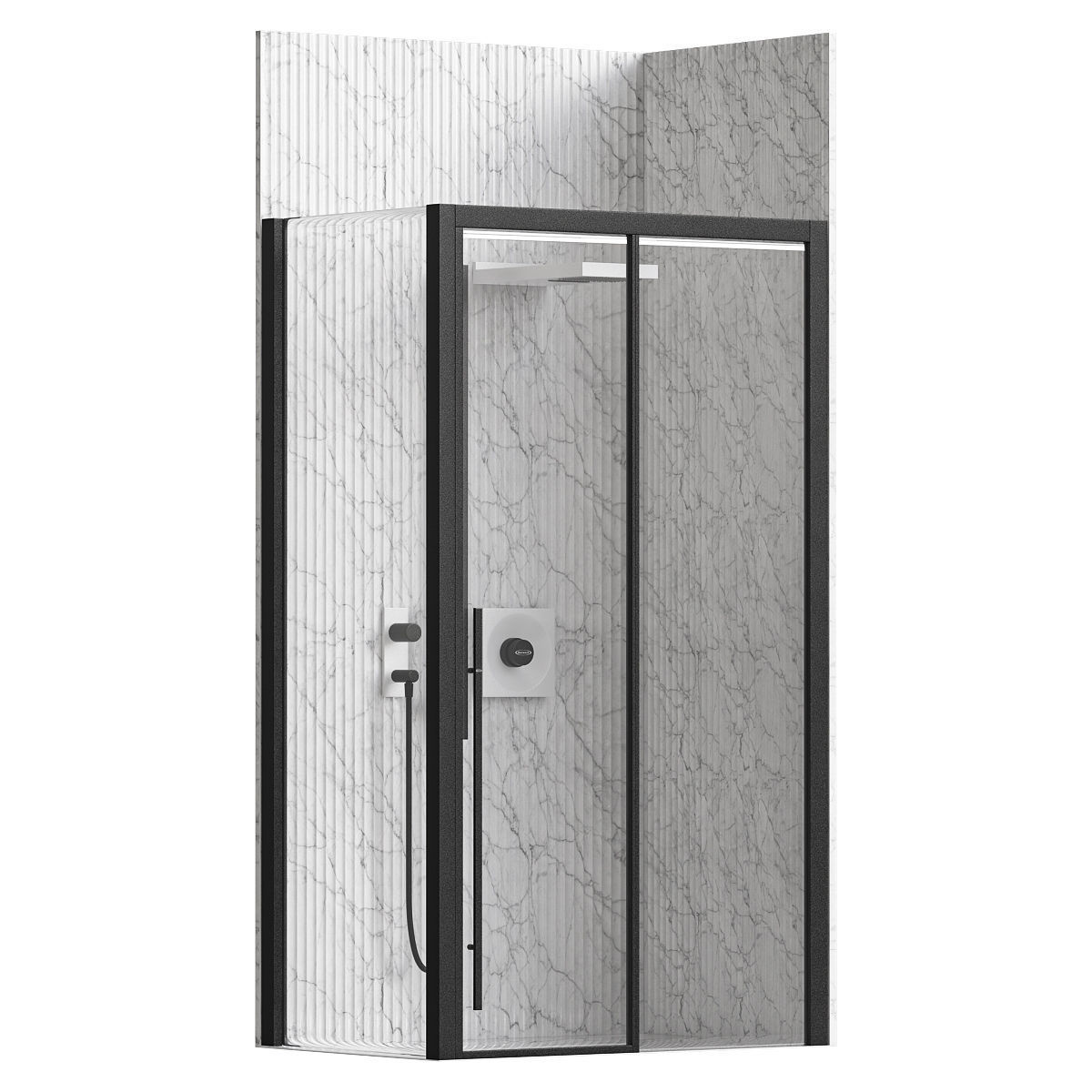 Shower cabin Jacuzzi XYZ 3D model_3