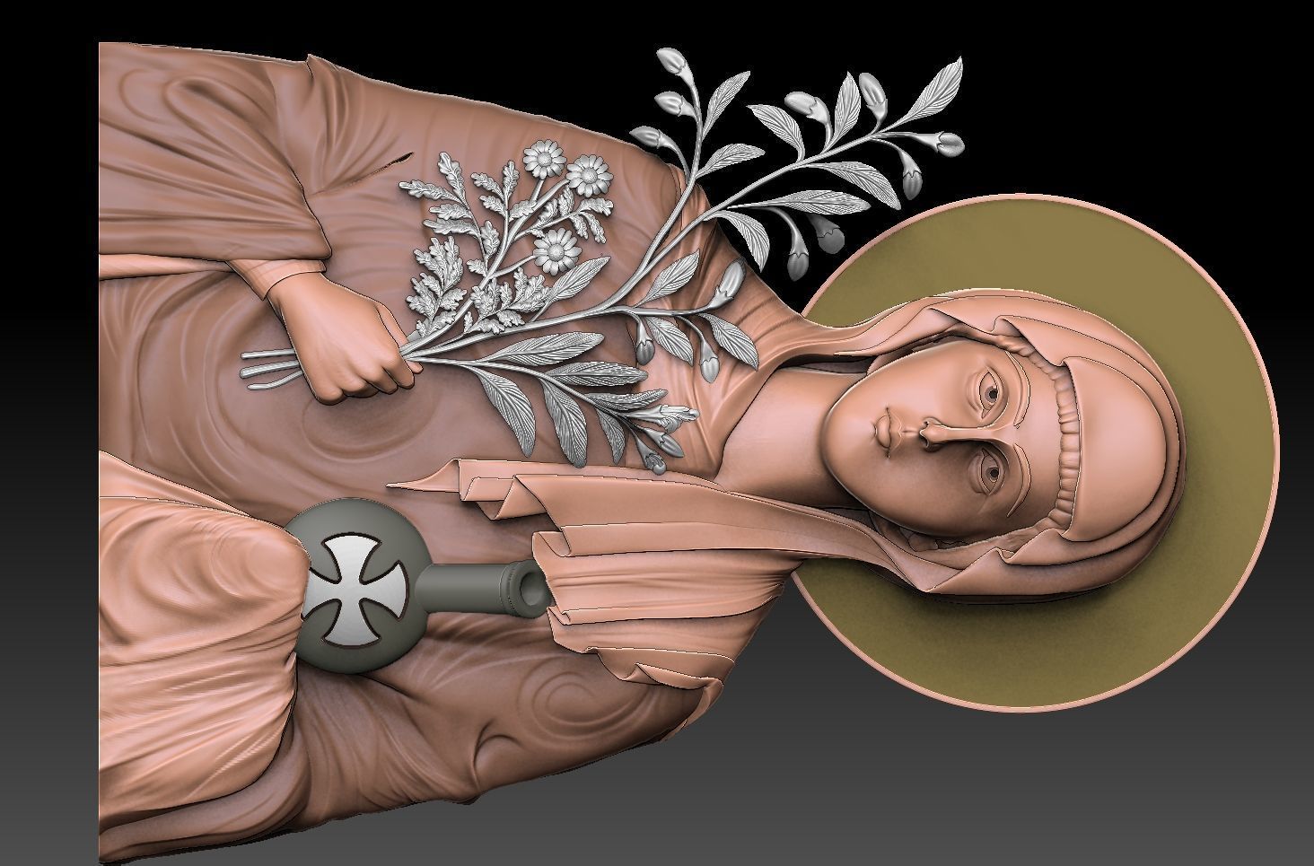 Saint Anastasia 3D print model_4