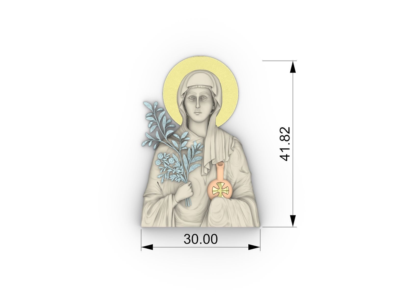 Saint Anastasia 3D print model_2