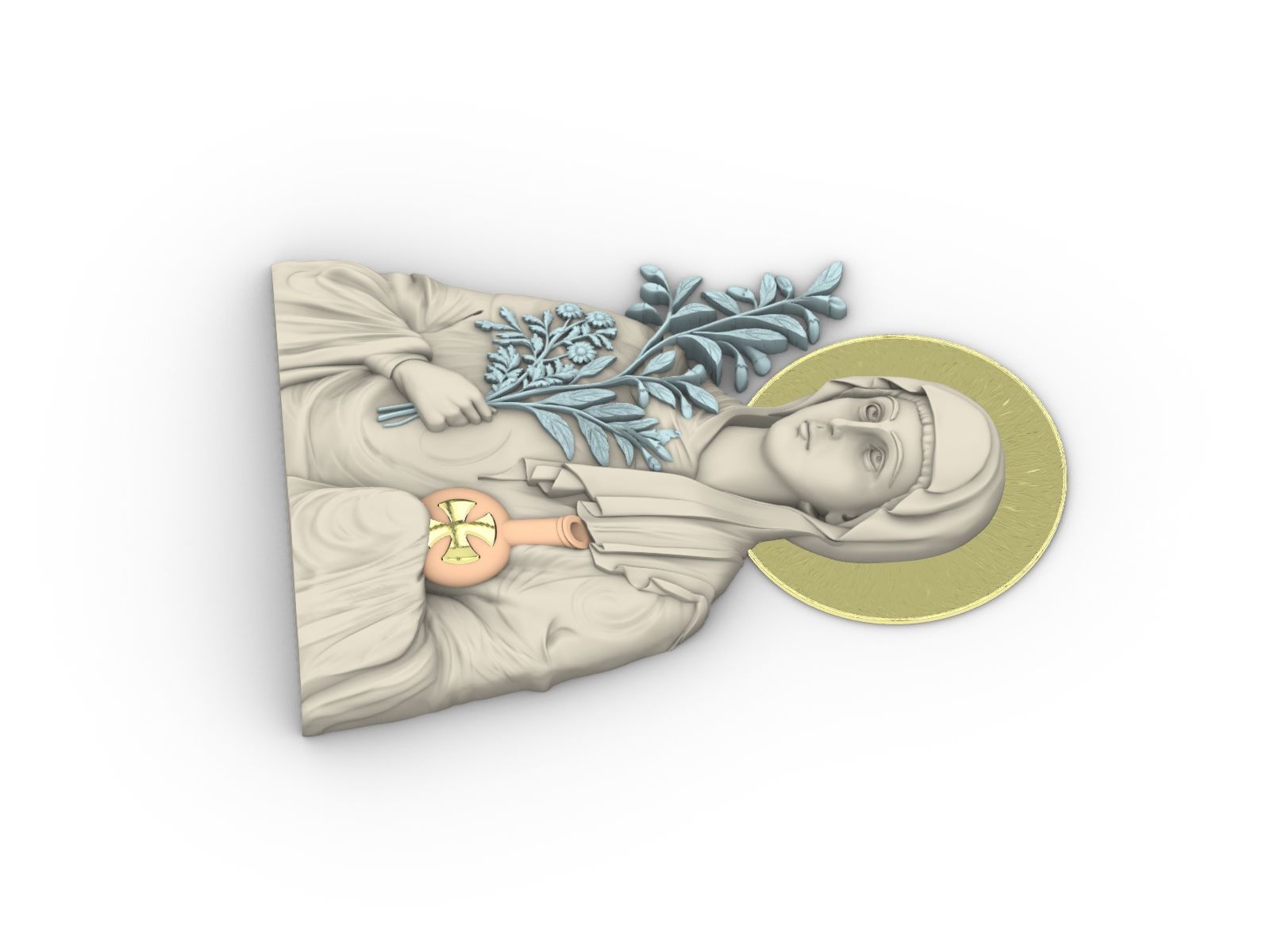 Saint Anastasia 3D print model_5