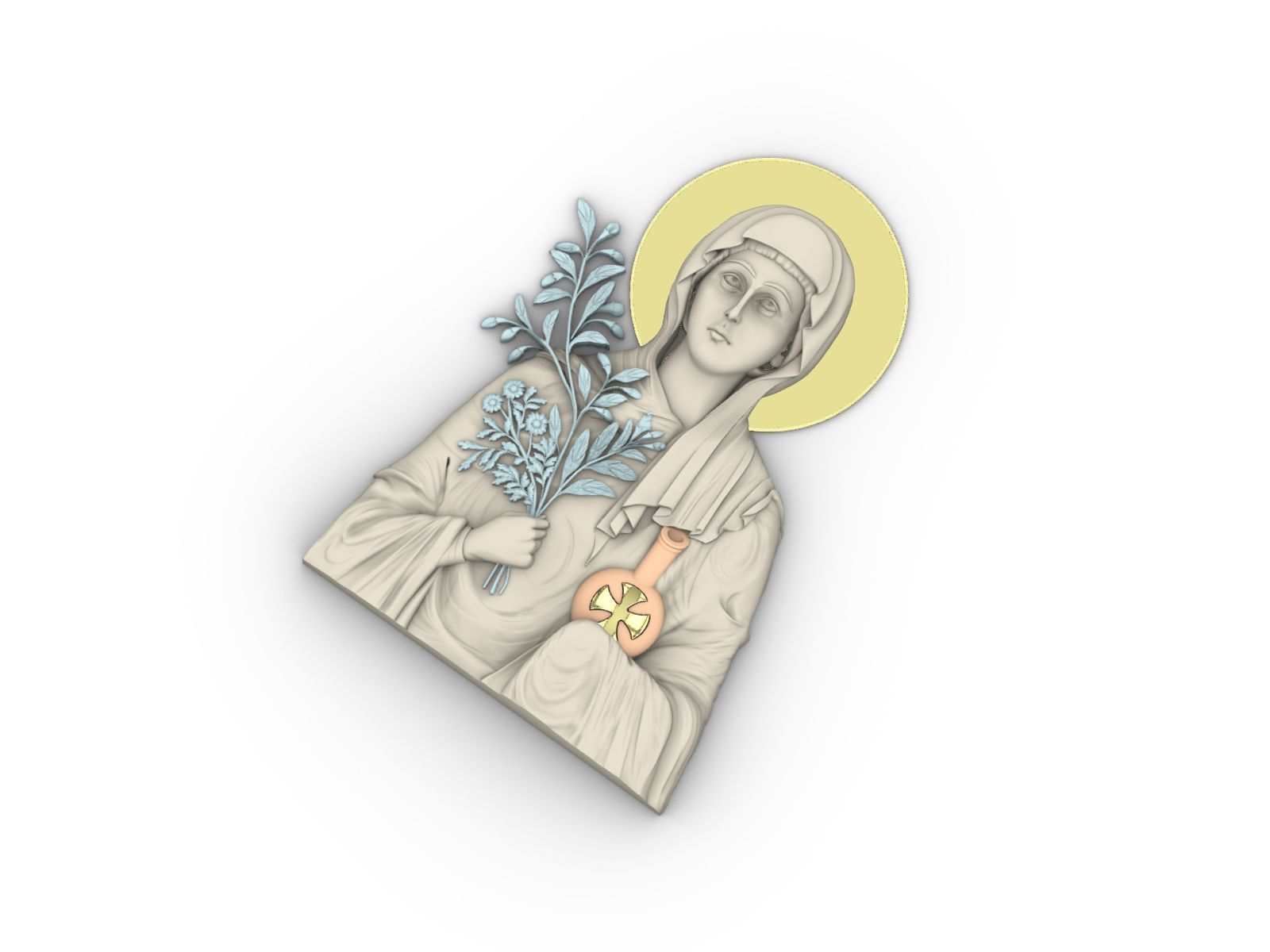 Saint Anastasia 3D print model_7