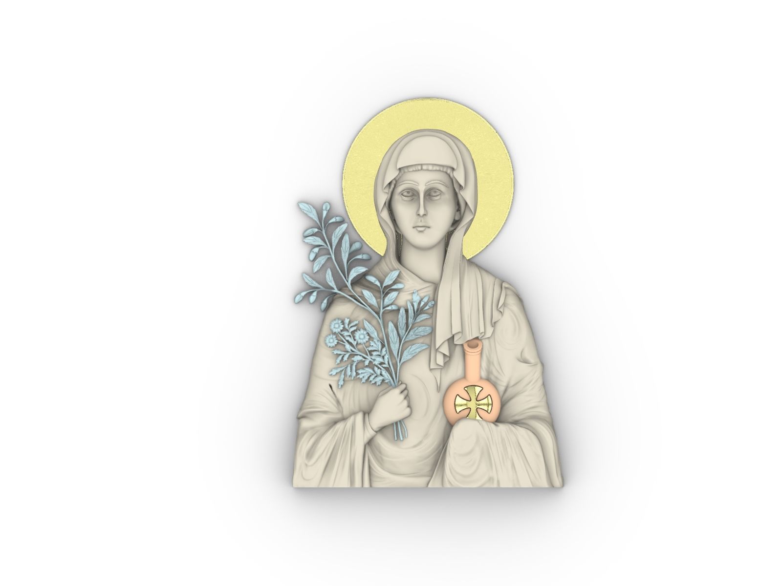 Saint Anastasia 3D print model_3
