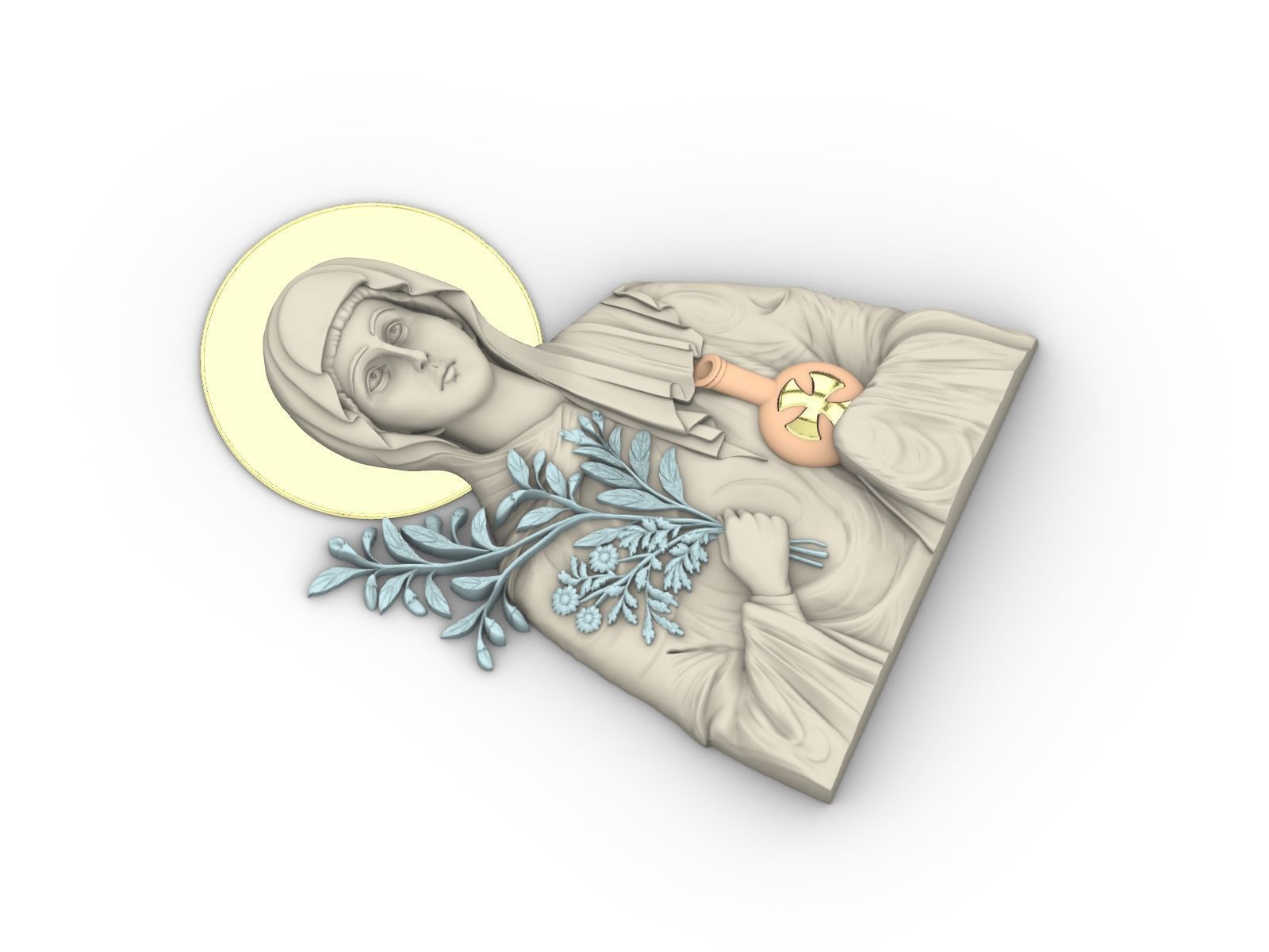 Saint Anastasia 3D print model_6