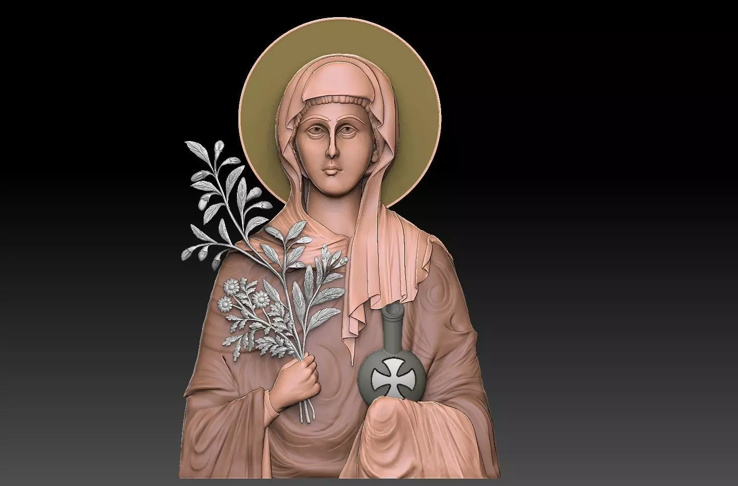 Saint Anastasia 3D print model_0