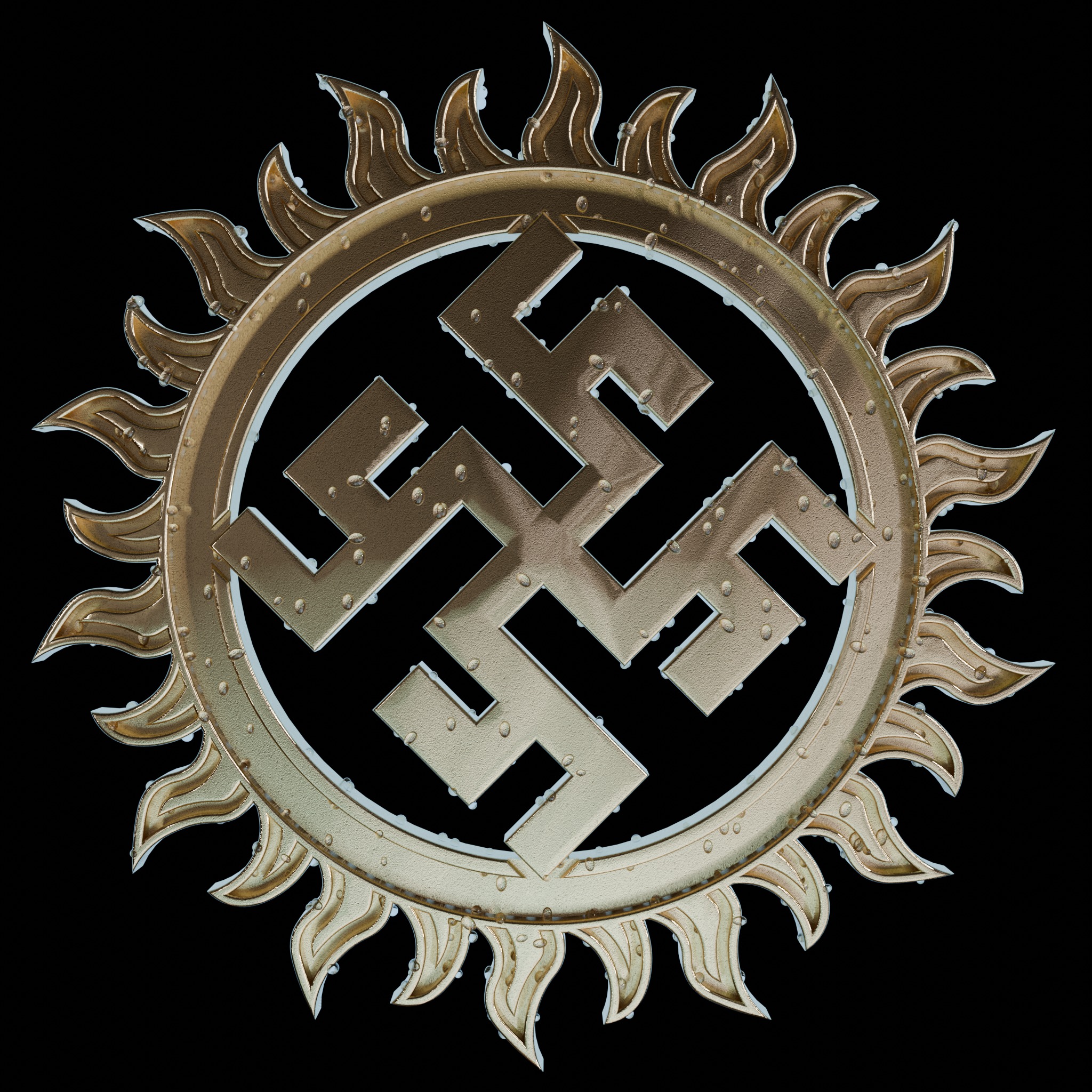 3D Model of Slavic Rune Pendant 3D print model_5