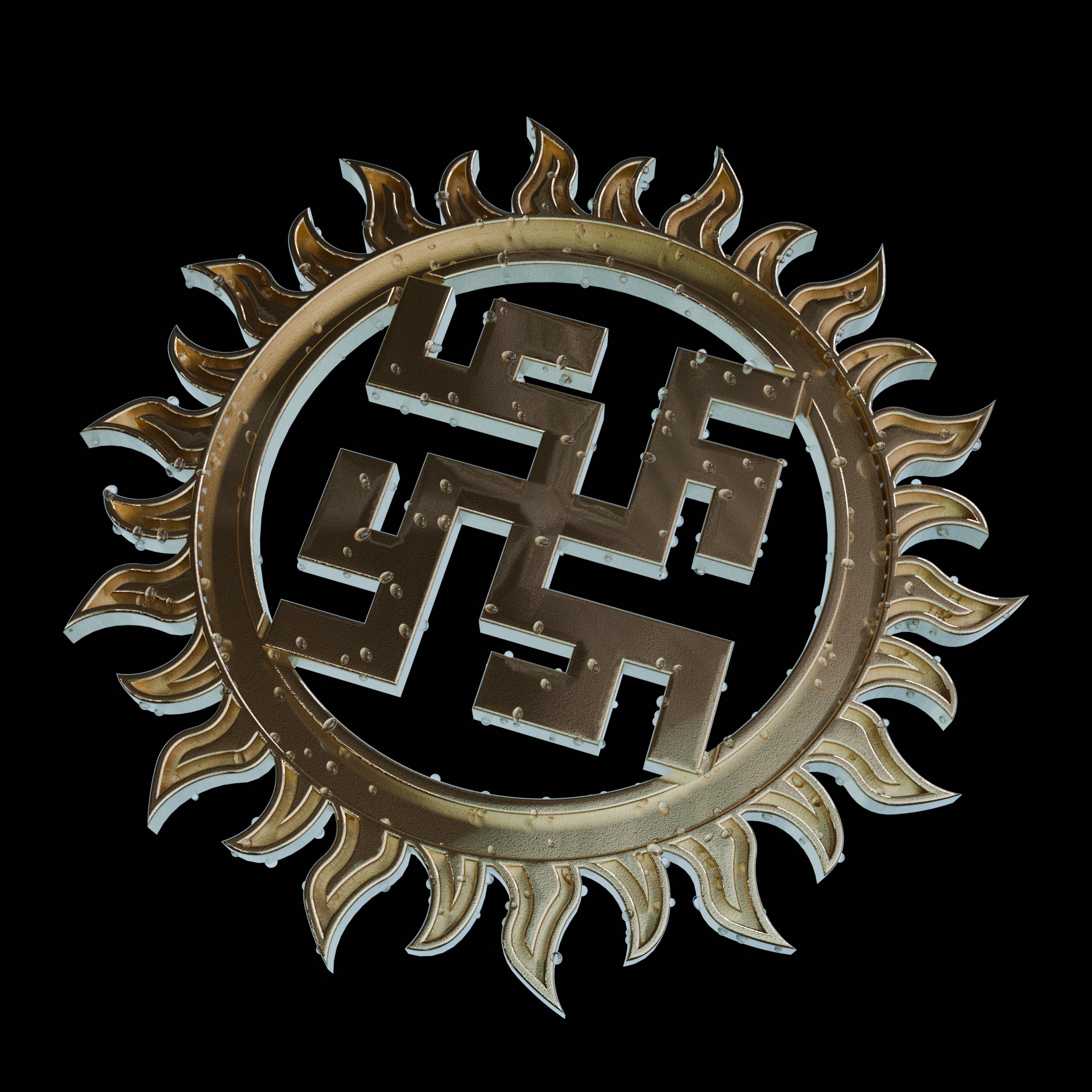 3D Model of Slavic Rune Pendant 3D print model_6