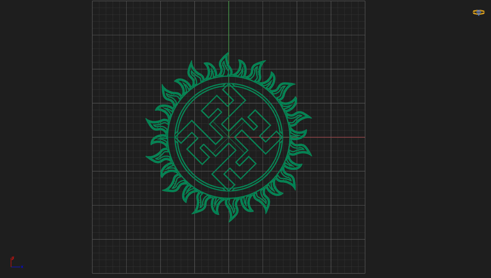 3D Model of Slavic Rune Pendant 3D print model_9