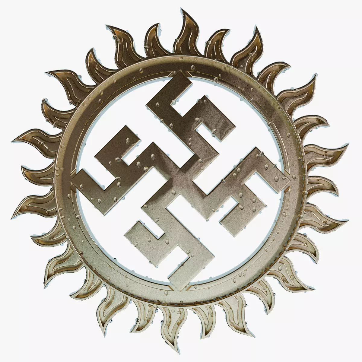 3D Model of Slavic Rune Pendant 3D print model_0