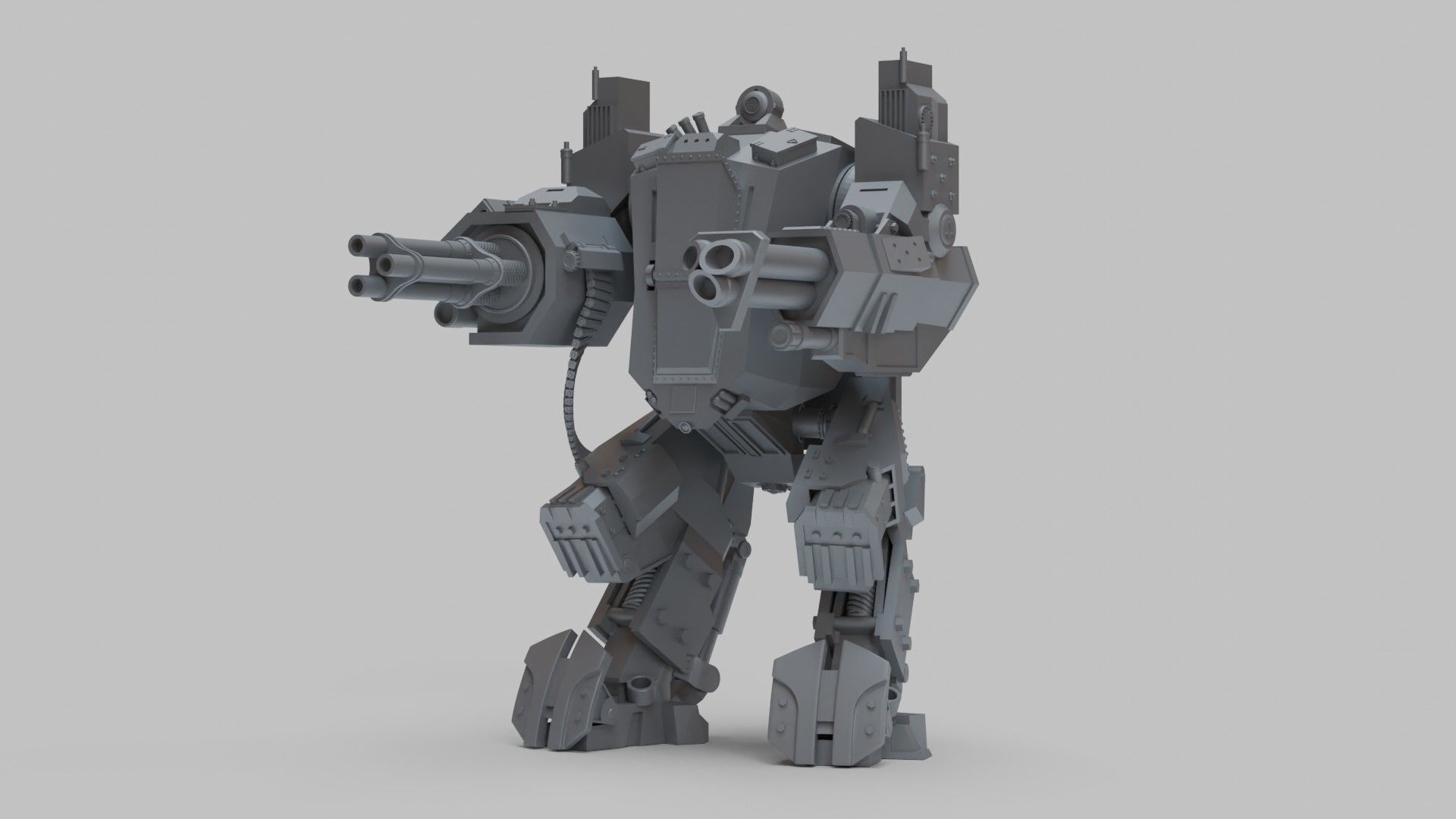 William Gun Walker 3D print model_9
