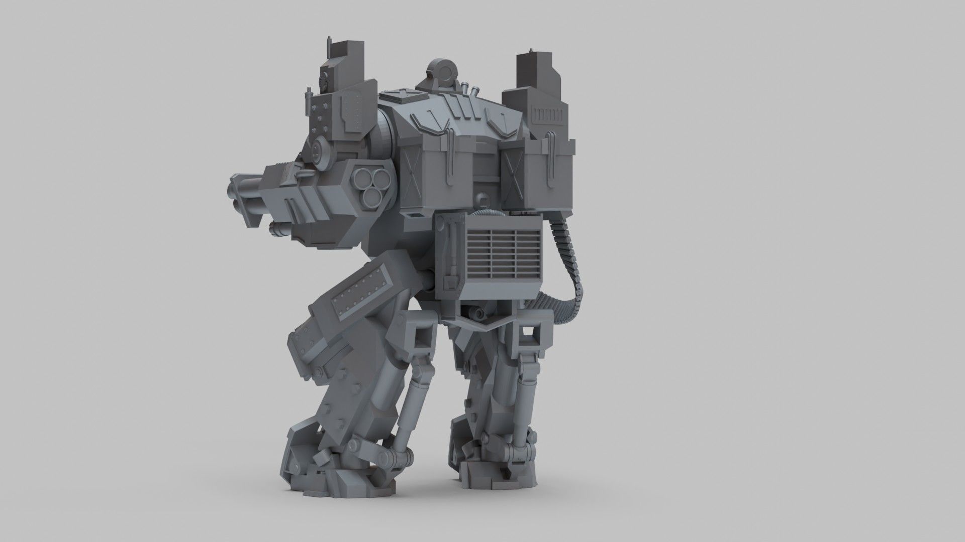 William Gun Walker 3D print model_6