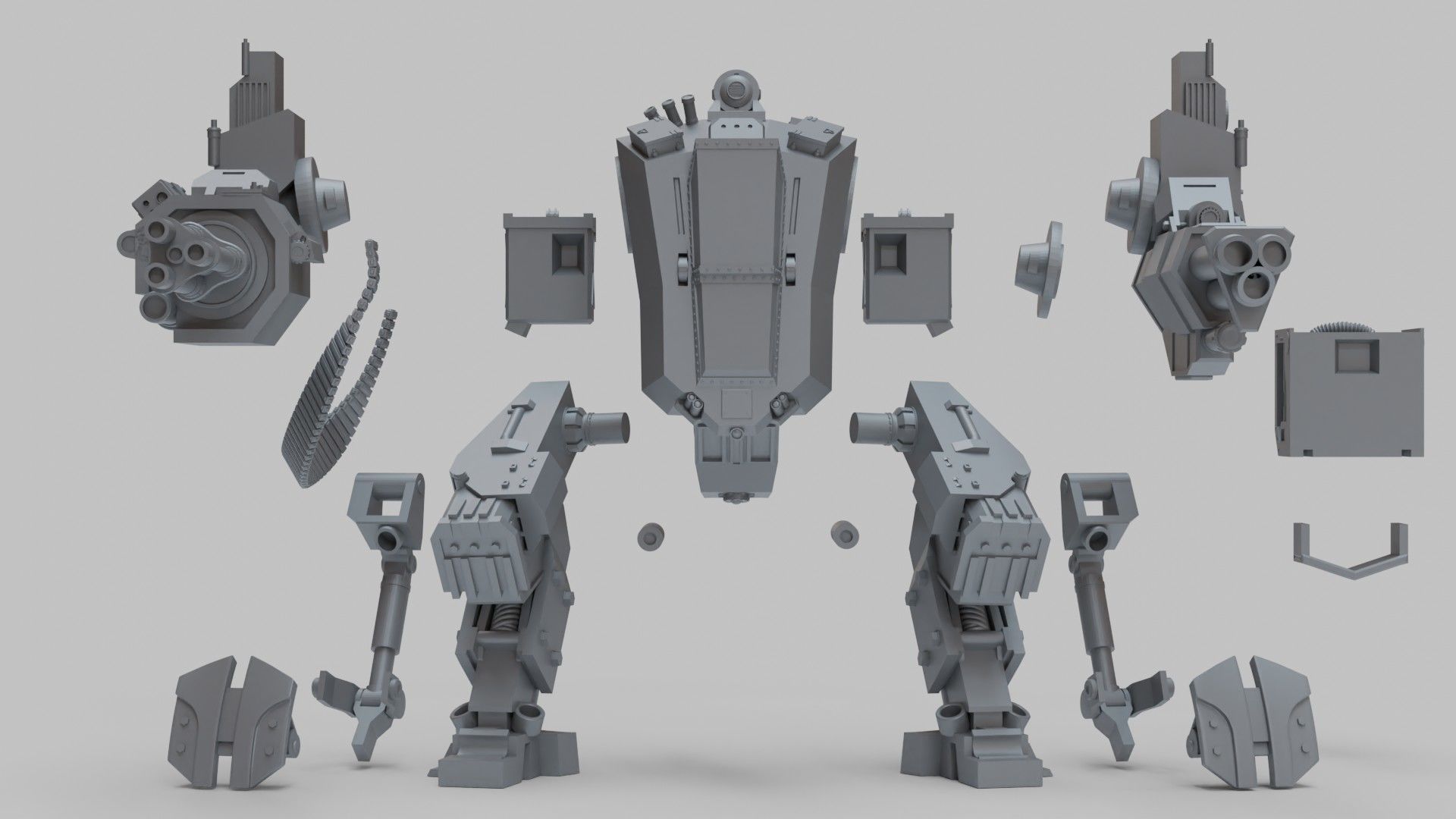 William Gun Walker 3D print model_1