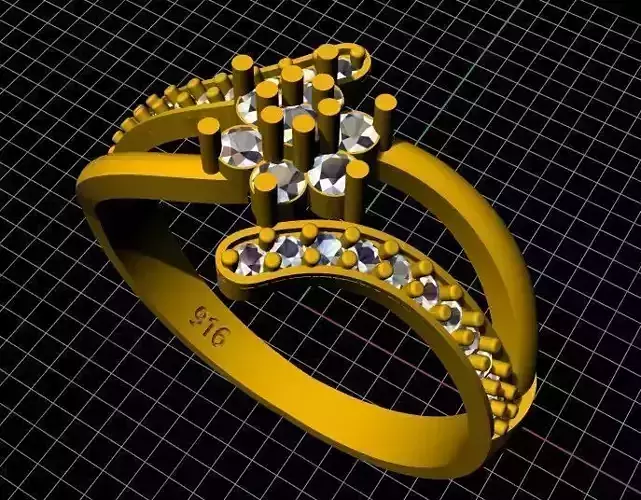 Cluster Ring 3dm file
