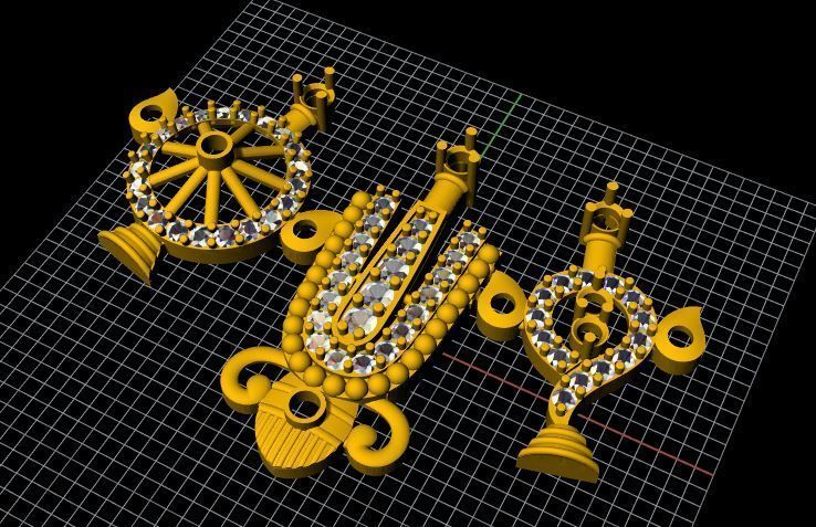 Balaji Pendant 3dm file 3D print model_3