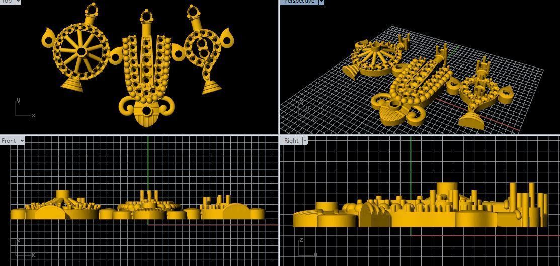 Balaji Pendant 3dm file 3D print model_1