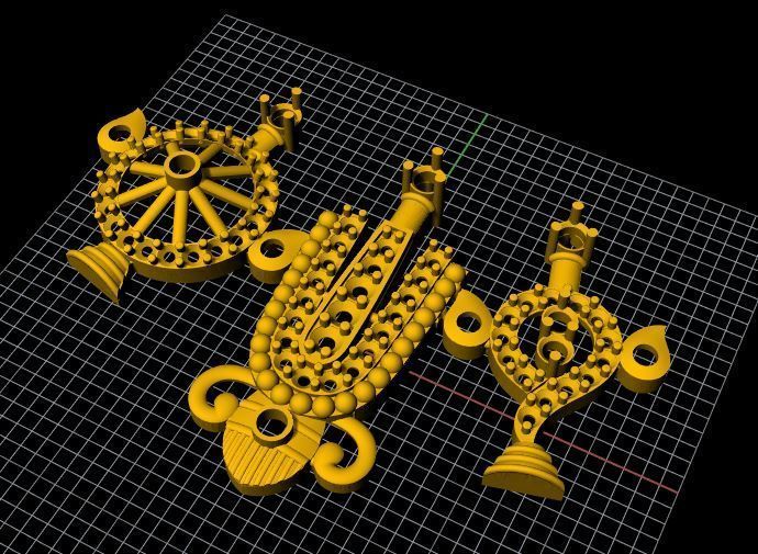 Balaji Pendant 3dm file 3D print model_5