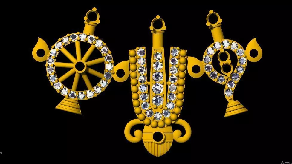 Balaji Pendant 3dm file 3D print model_0