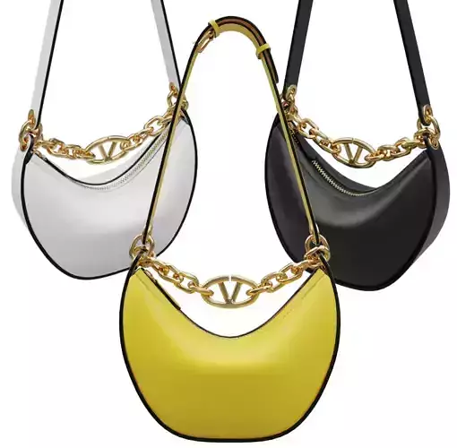 Valentino Garavani Small Vlogo Moon Hobo Bag
